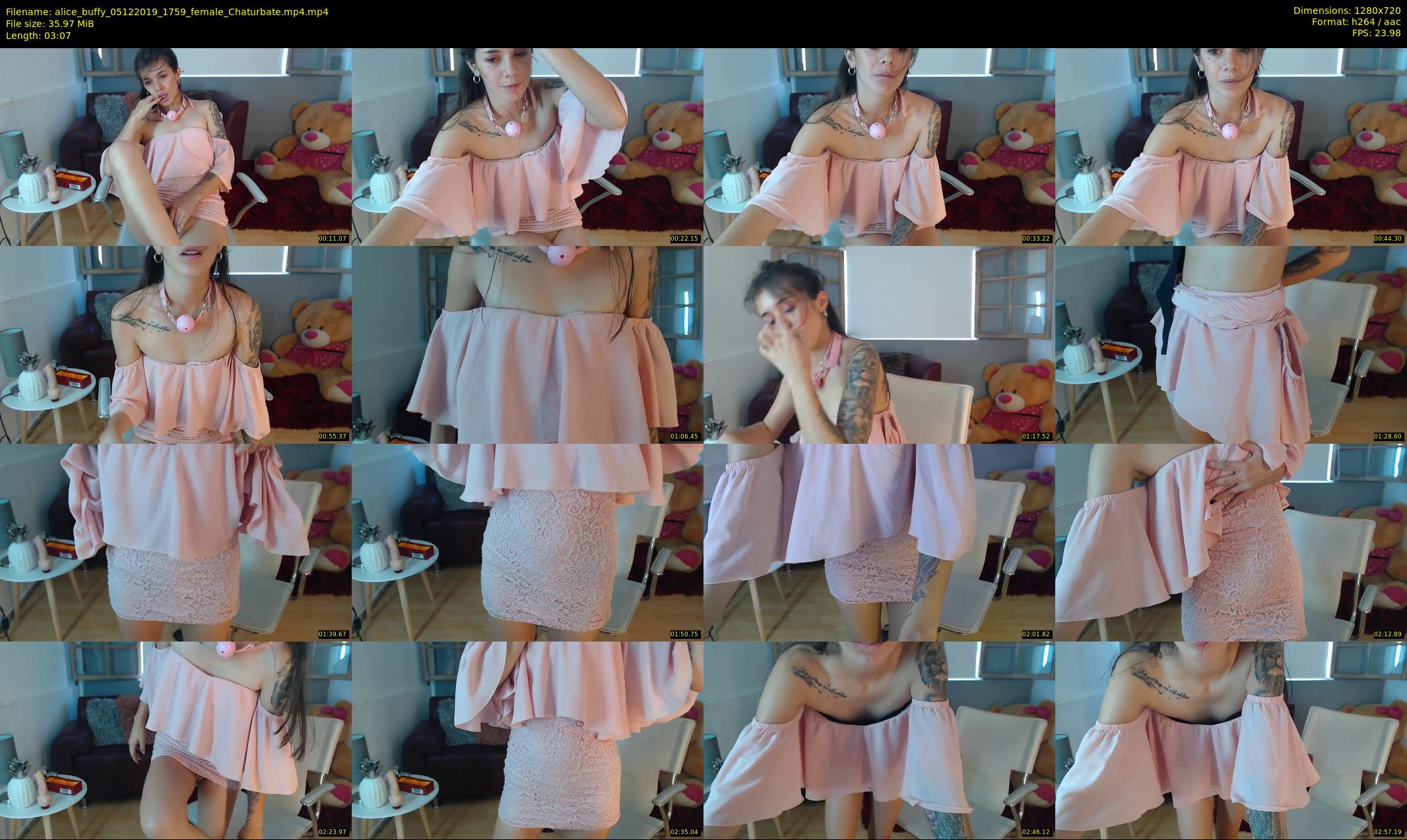 alice_buffy — 4 minute Chaturbate female cam show recording, 720p, Dec 5, 2019