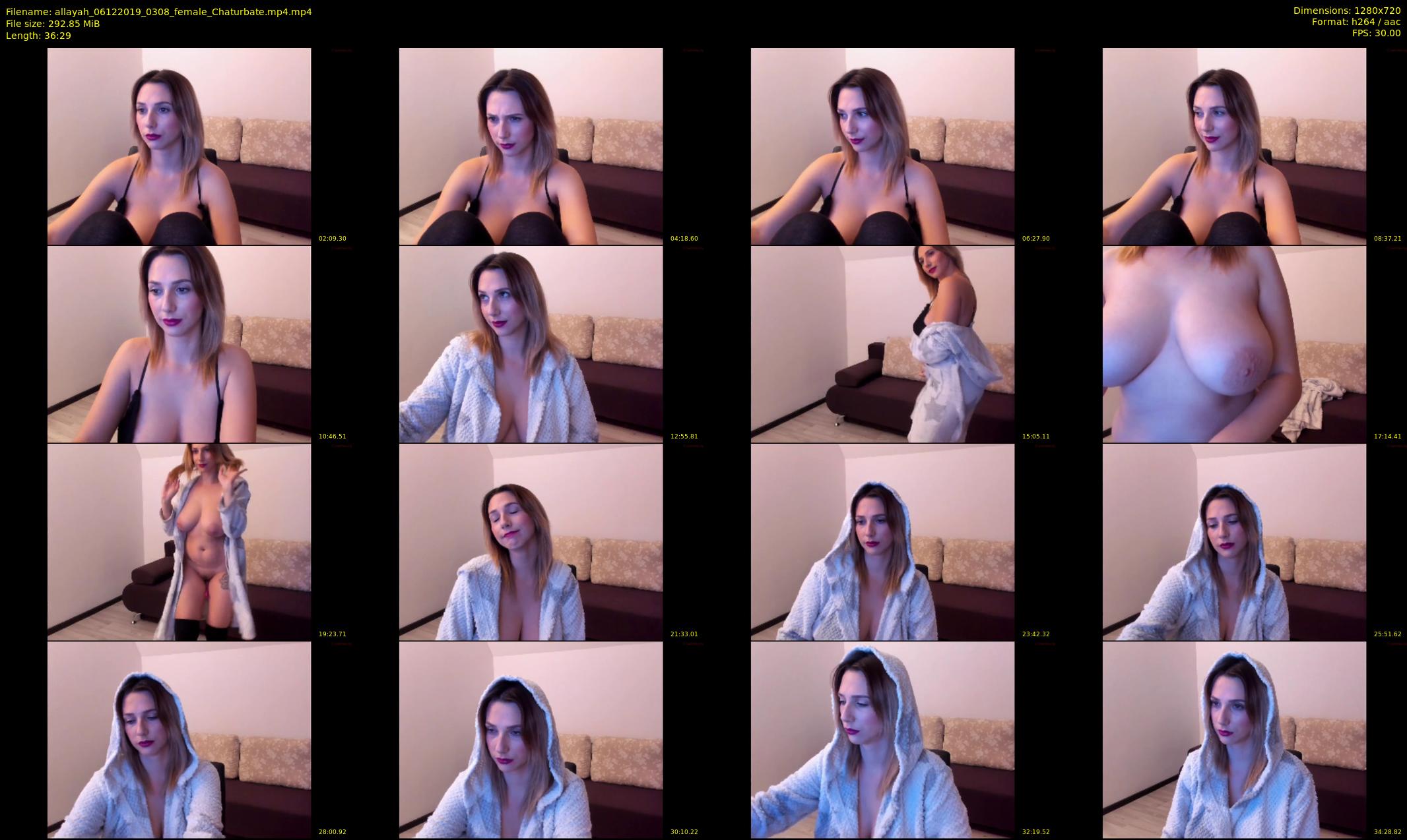 allayah — 37 minute Chaturbate female cam show recording, 720p, Dec 6, 2019