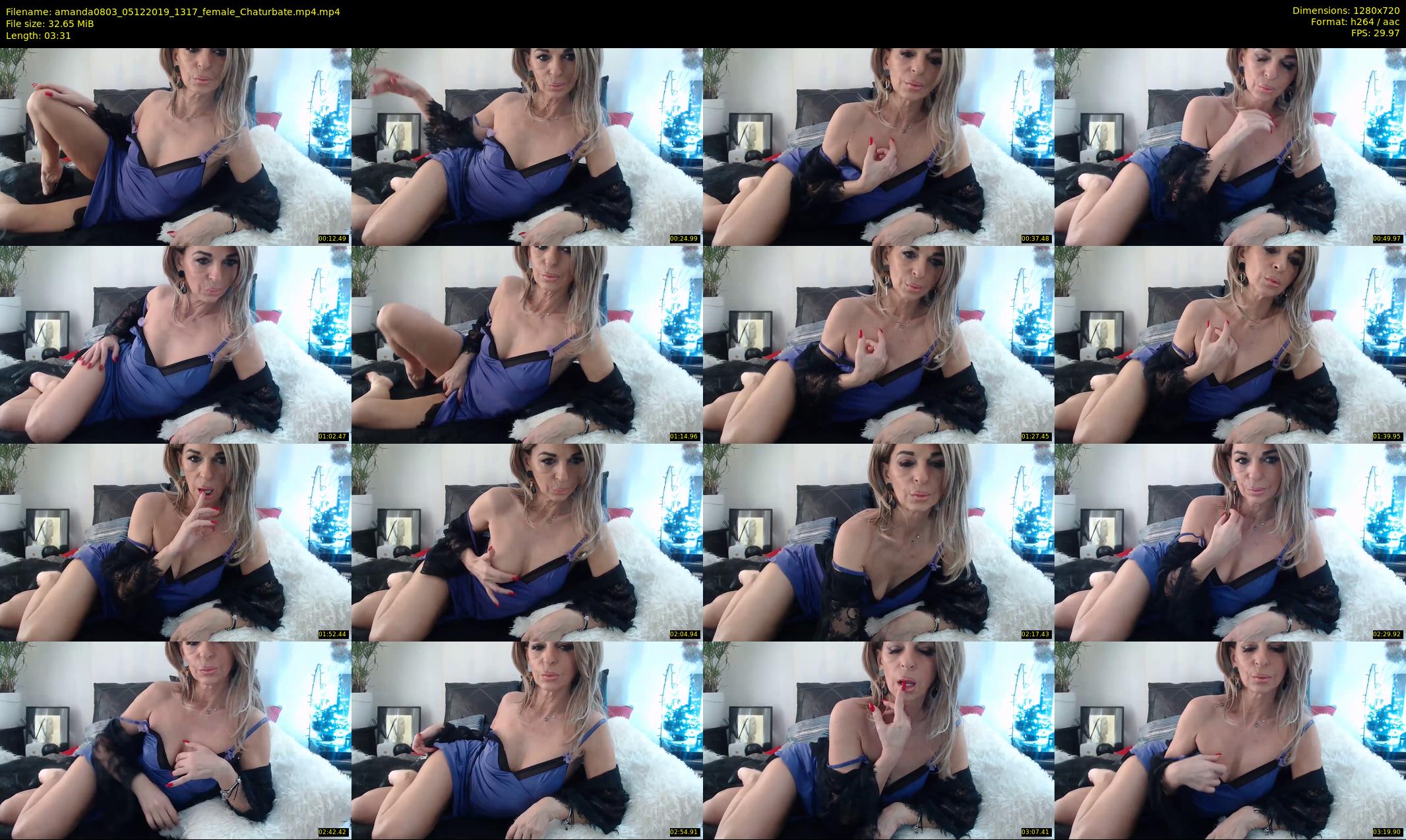 amanda0803 — 4 minute Chaturbate female cam show recording, 720p, Dec 5, 2019