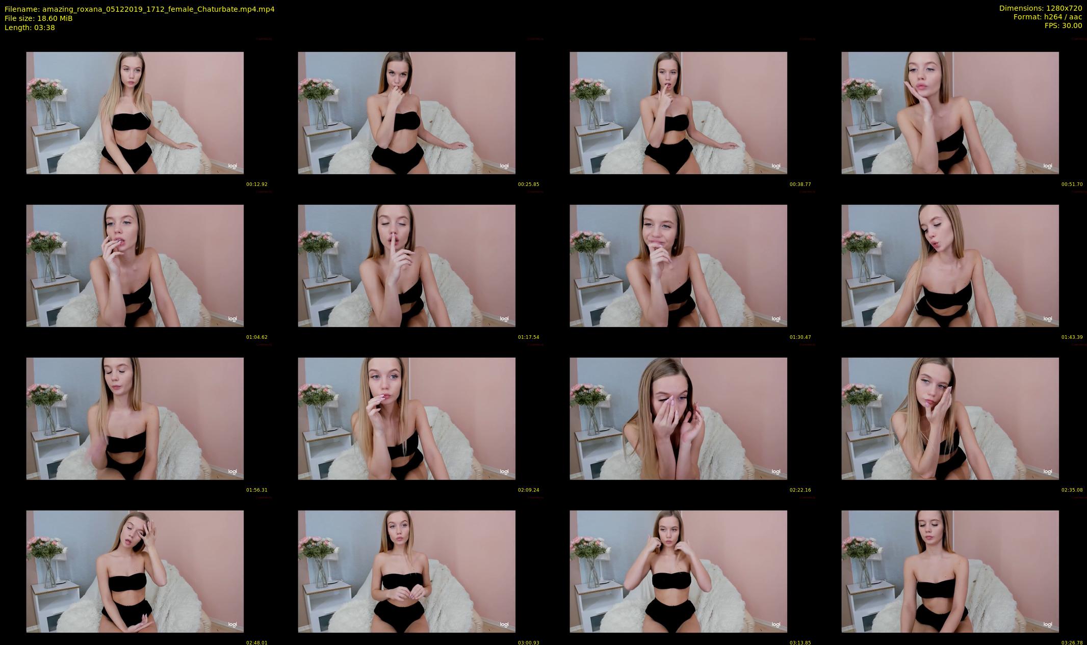amazing_roxana — 4 minute Chaturbate female cam show recording, 720p, Dec 5, 2019
