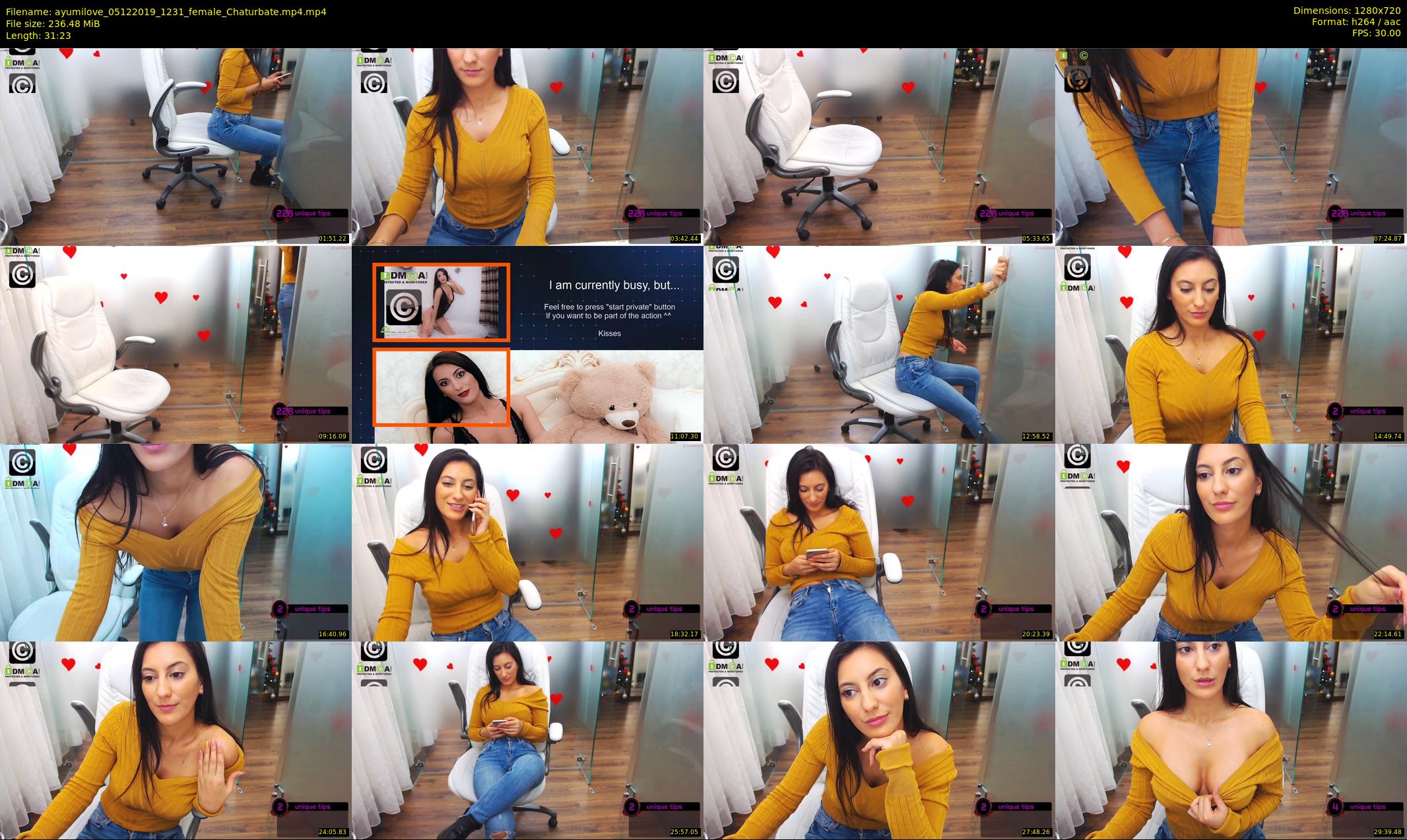 ayumilove — 32 minute Chaturbate female cam show recording, 720p, Dec 5, 2019