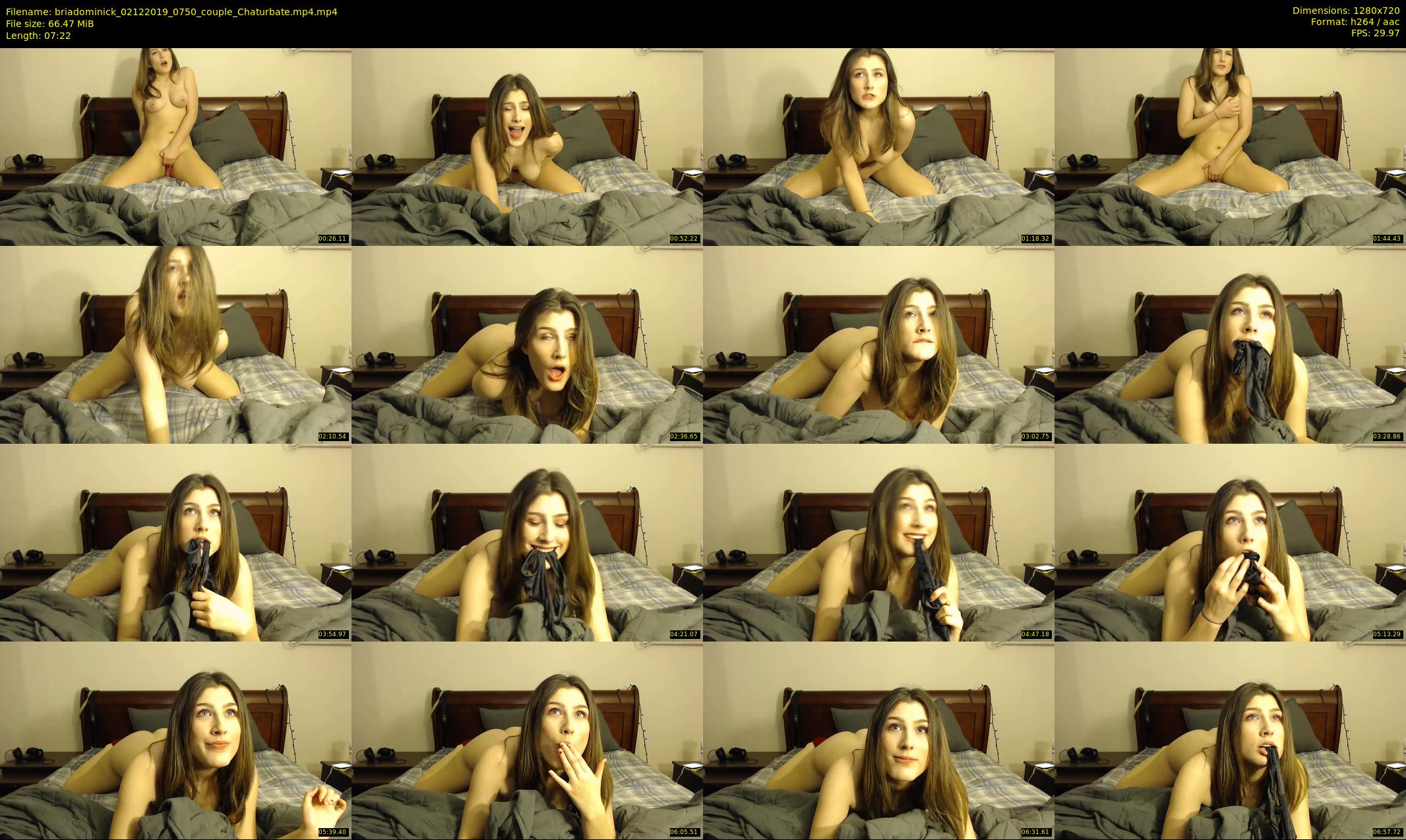 briadominick — 8 minute Chaturbate couple cam show recording, 720p, Dec 2, 2019