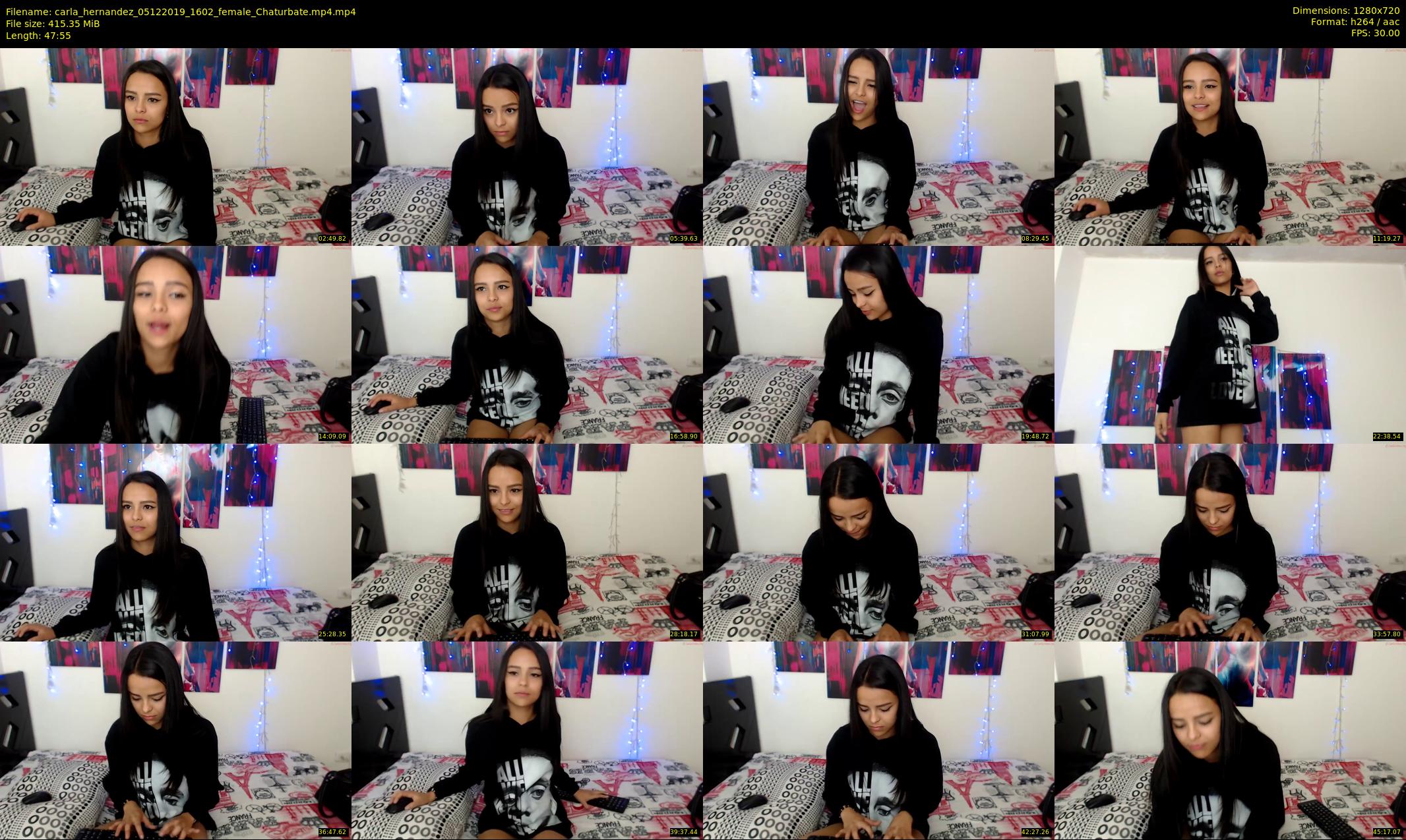 carla_hernandez — 48 minute Chaturbate female cam show recording, 720p, Dec 5, 2019