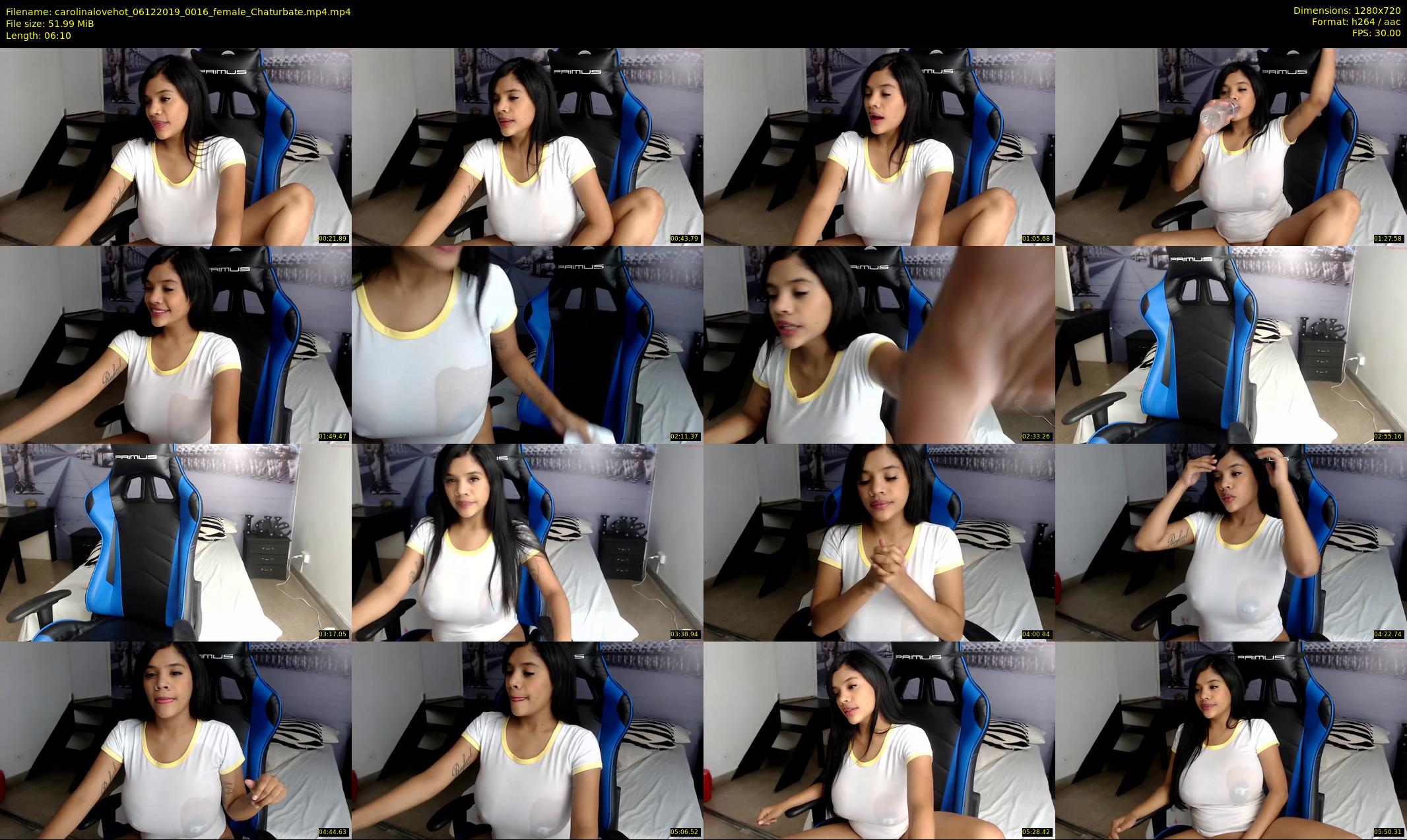 carolinalovehot — 7 minute Chaturbate female cam show recording, 720p, Dec 6, 2019