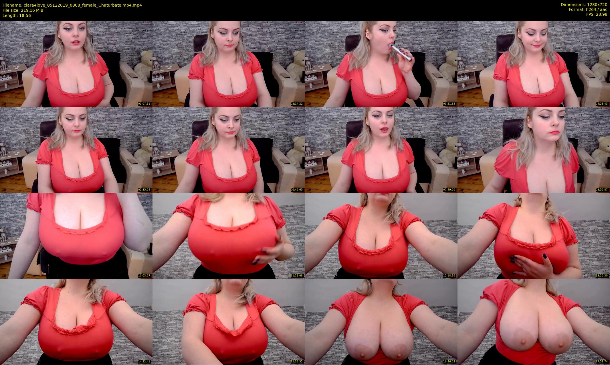 clara4love — 19 minute Chaturbate female cam show recording, 720p, Dec 5, 2019