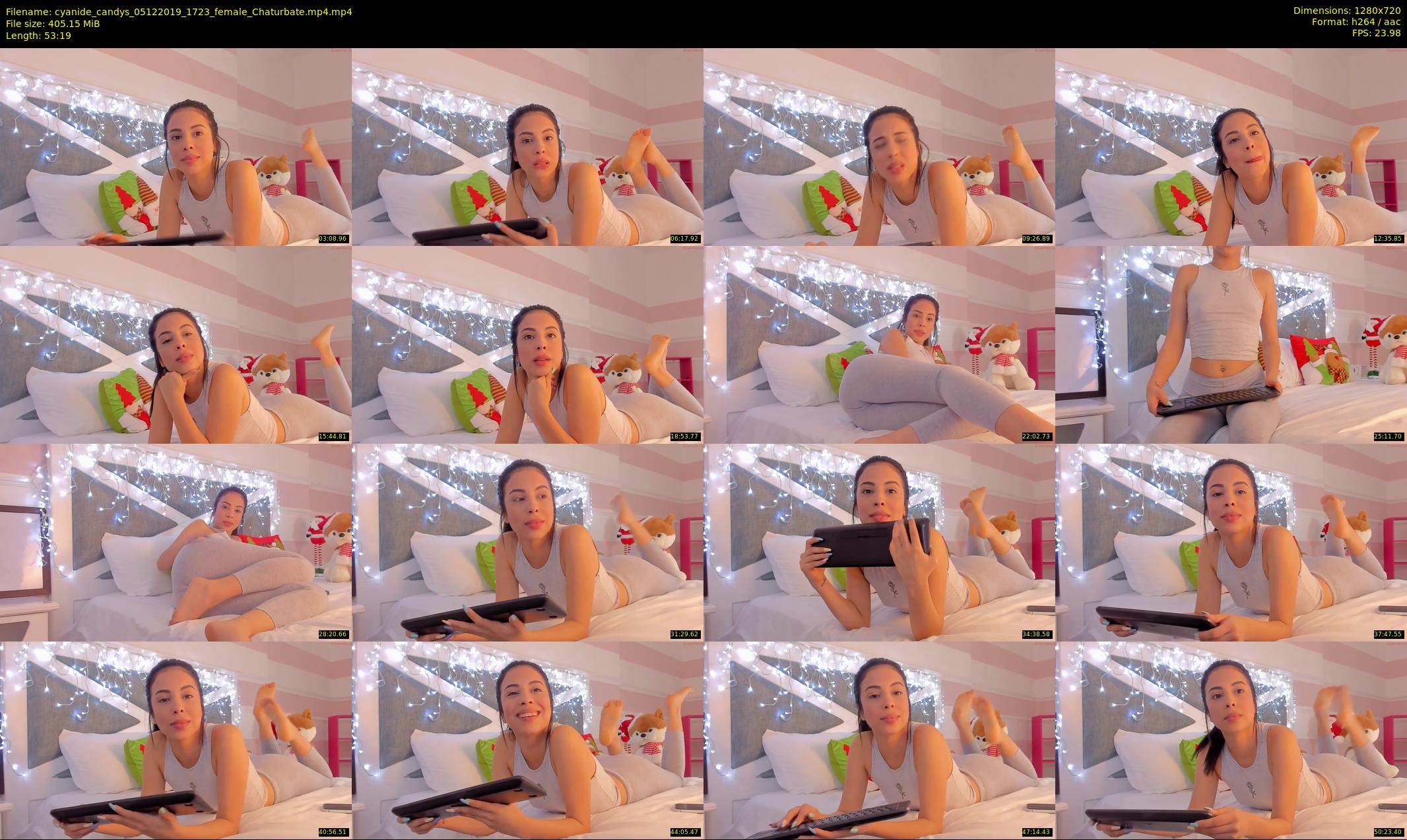 cyanide_candys — 54 minute Chaturbate female cam show recording, 720p, Dec 5, 2019