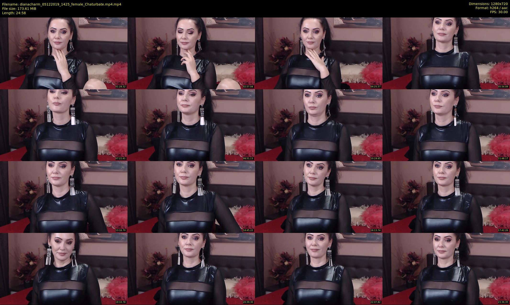 dianacharm — 25 minute Chaturbate female cam show recording, 720p, Dec 5, 2019