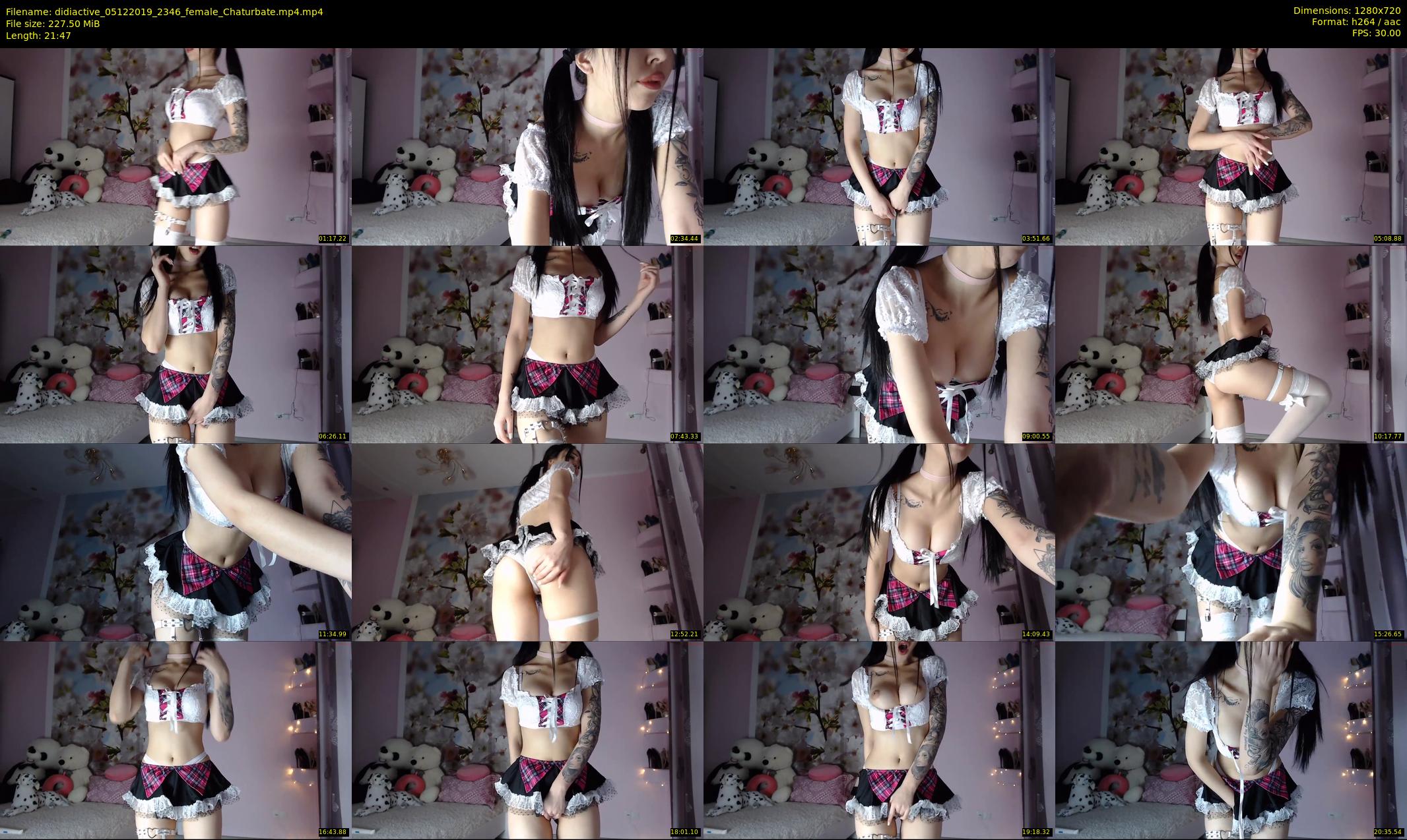 didiactive — 22 minute Chaturbate female cam show recording, 720p, Dec 5, 2019