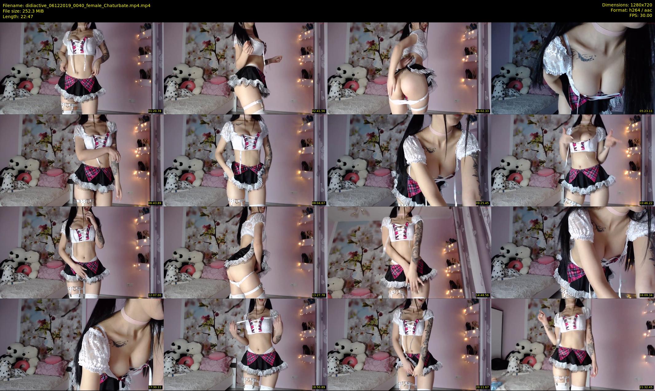 didiactive — 23 minute Chaturbate female cam show recording, 720p, Dec 6, 2019