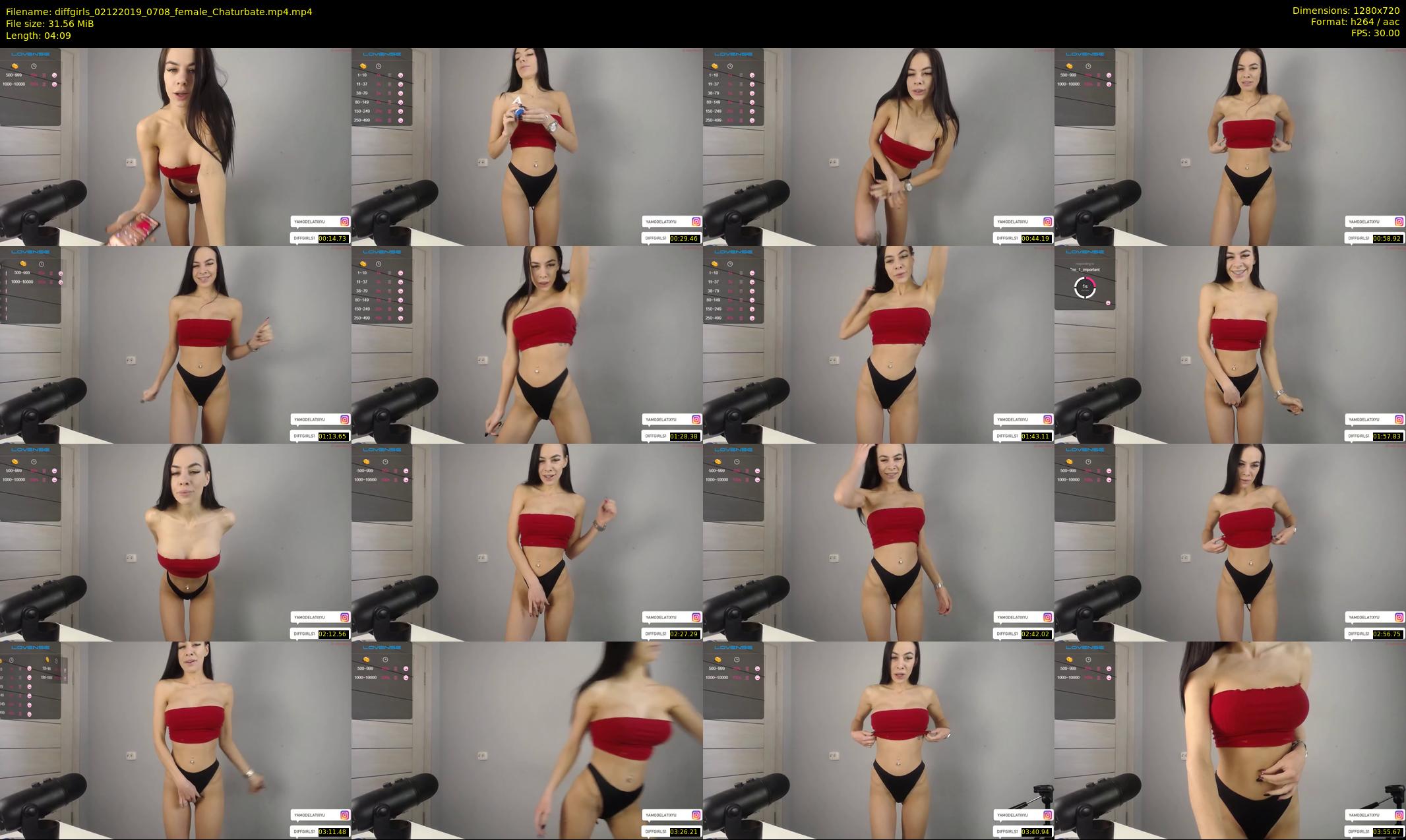 diffgirls — 5 minute Chaturbate female cam show recording, 720p, Dec 2, 2019
