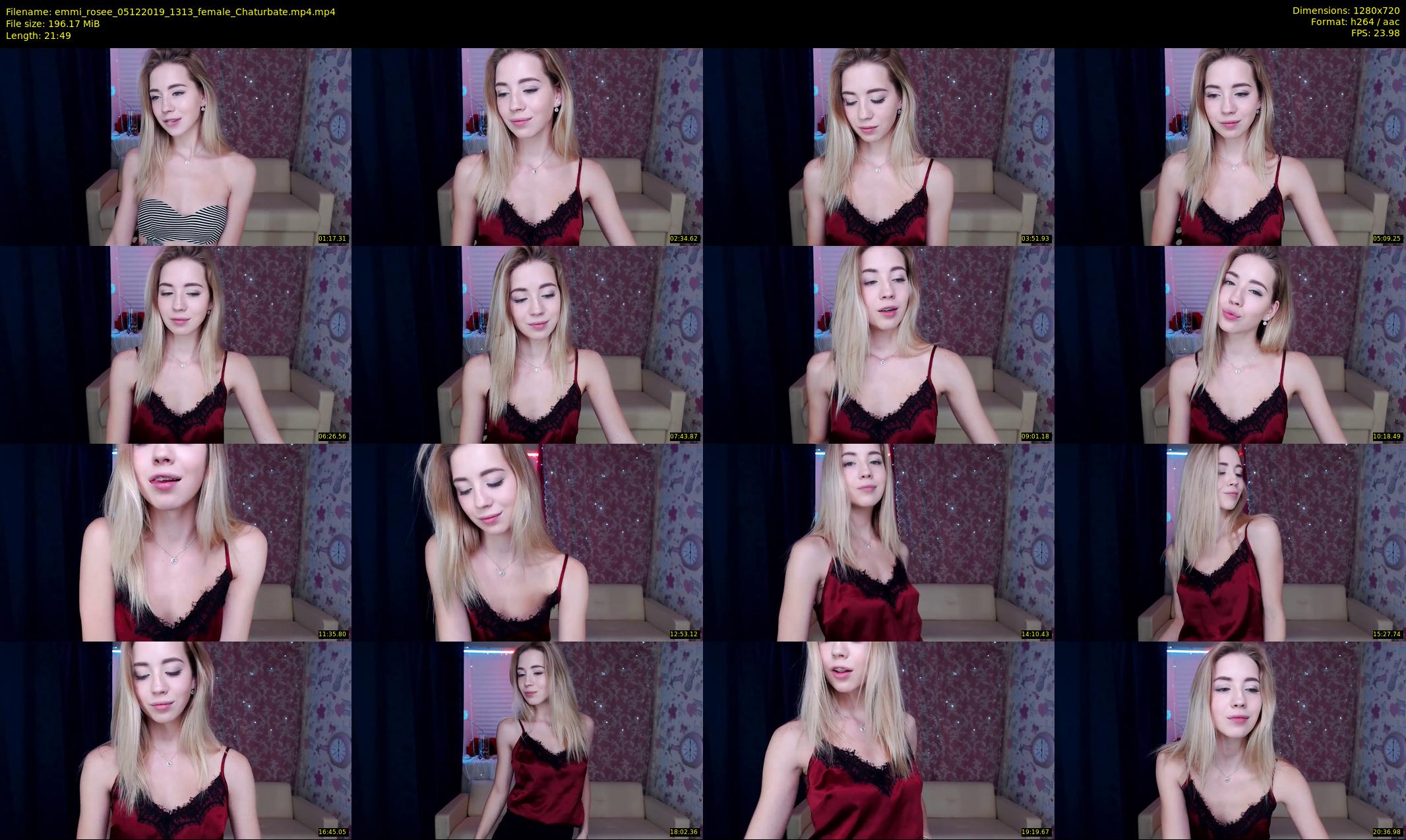 emmi_rosee — 22 minute Chaturbate female cam show recording, 720p, Dec 5, 2019