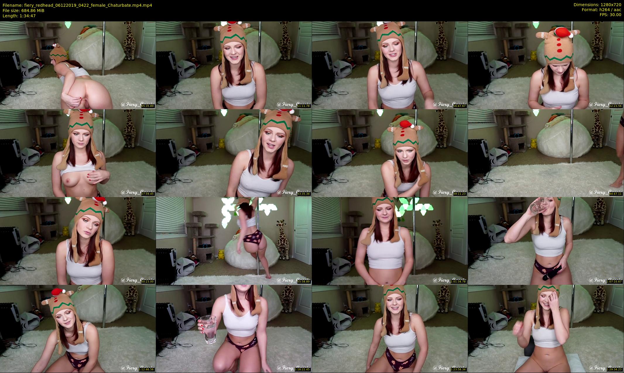fiery_redhead — 95 minute Chaturbate female cam show recording, 720p, Dec 6, 2019