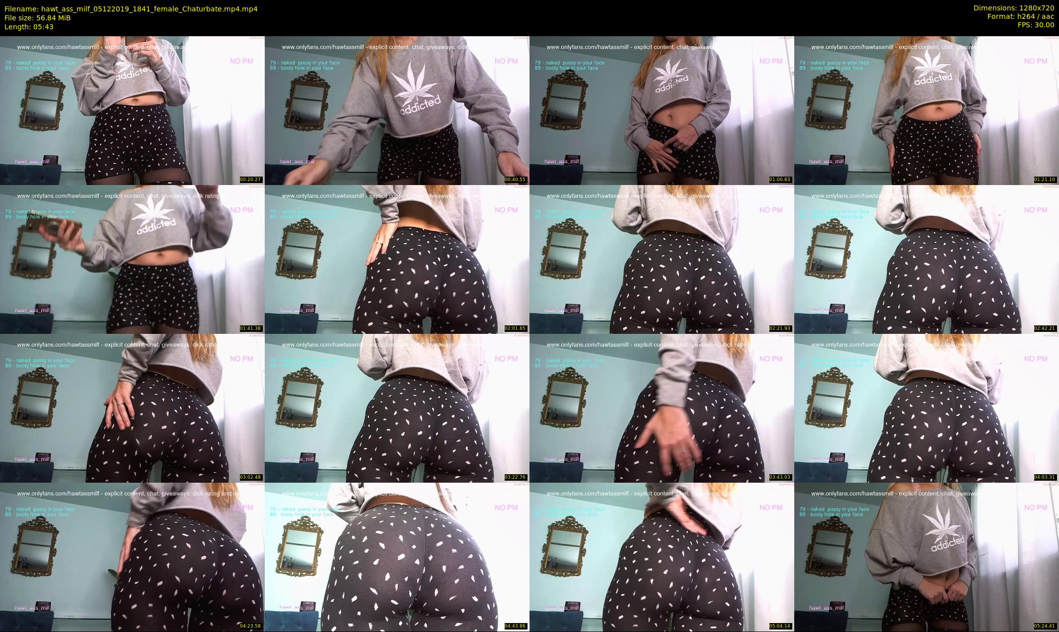 hawt_ass_milf — 6 minute Chaturbate female cam show recording, 720p, Dec 5, 2019