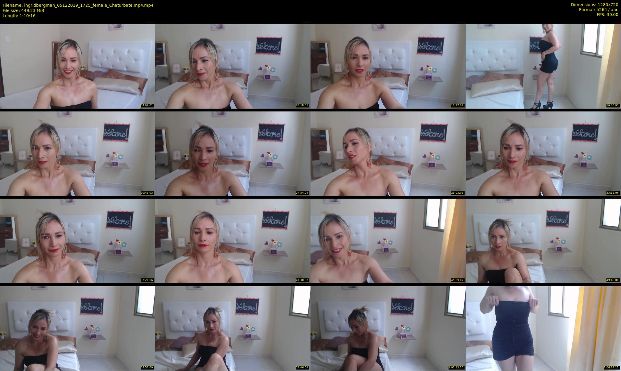ingridbergman — 71 minute Chaturbate female cam show recording, 720p, Dec 5, 2019