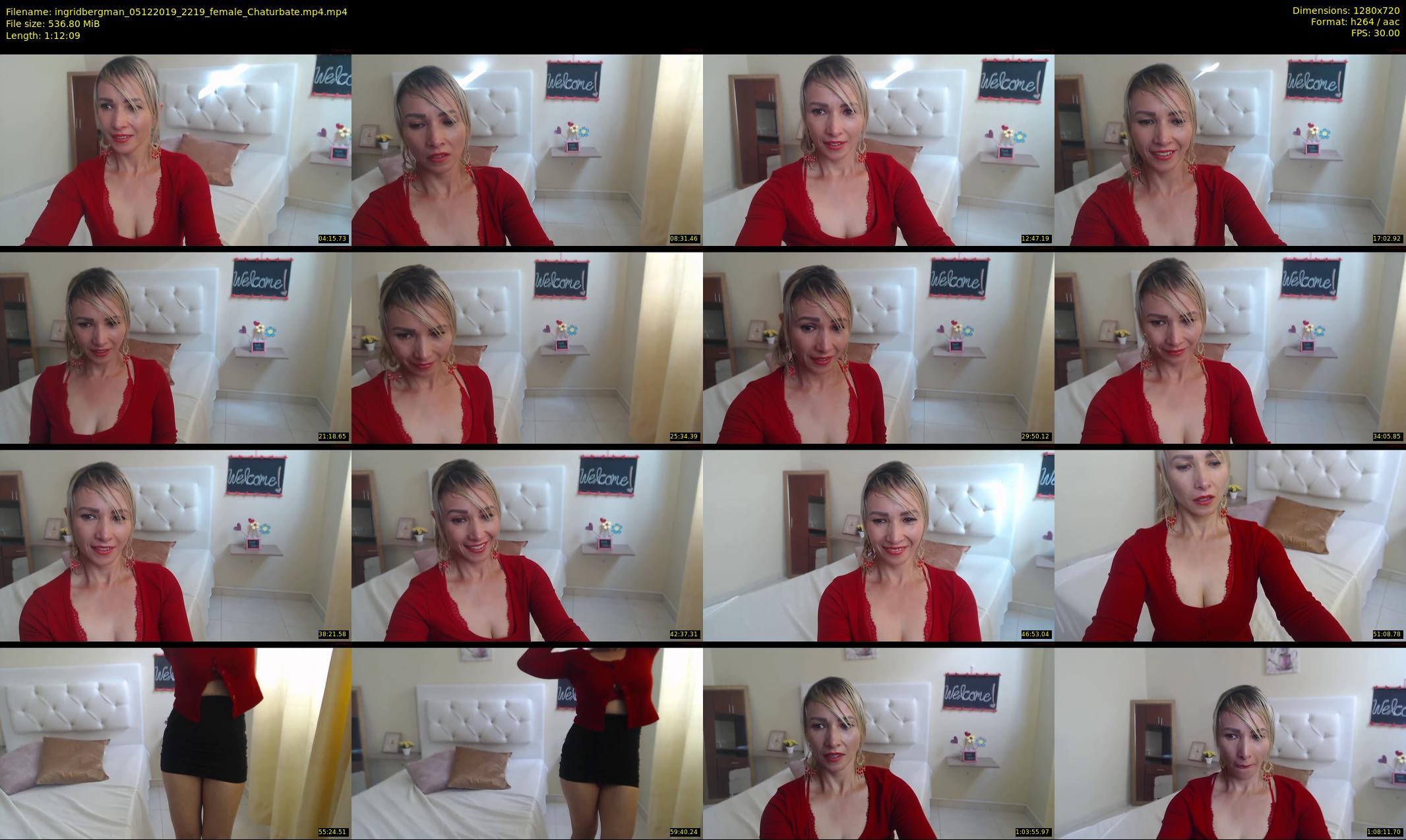 ingridbergman — 73 minute Chaturbate female cam show recording, 720p, Dec 5, 2019