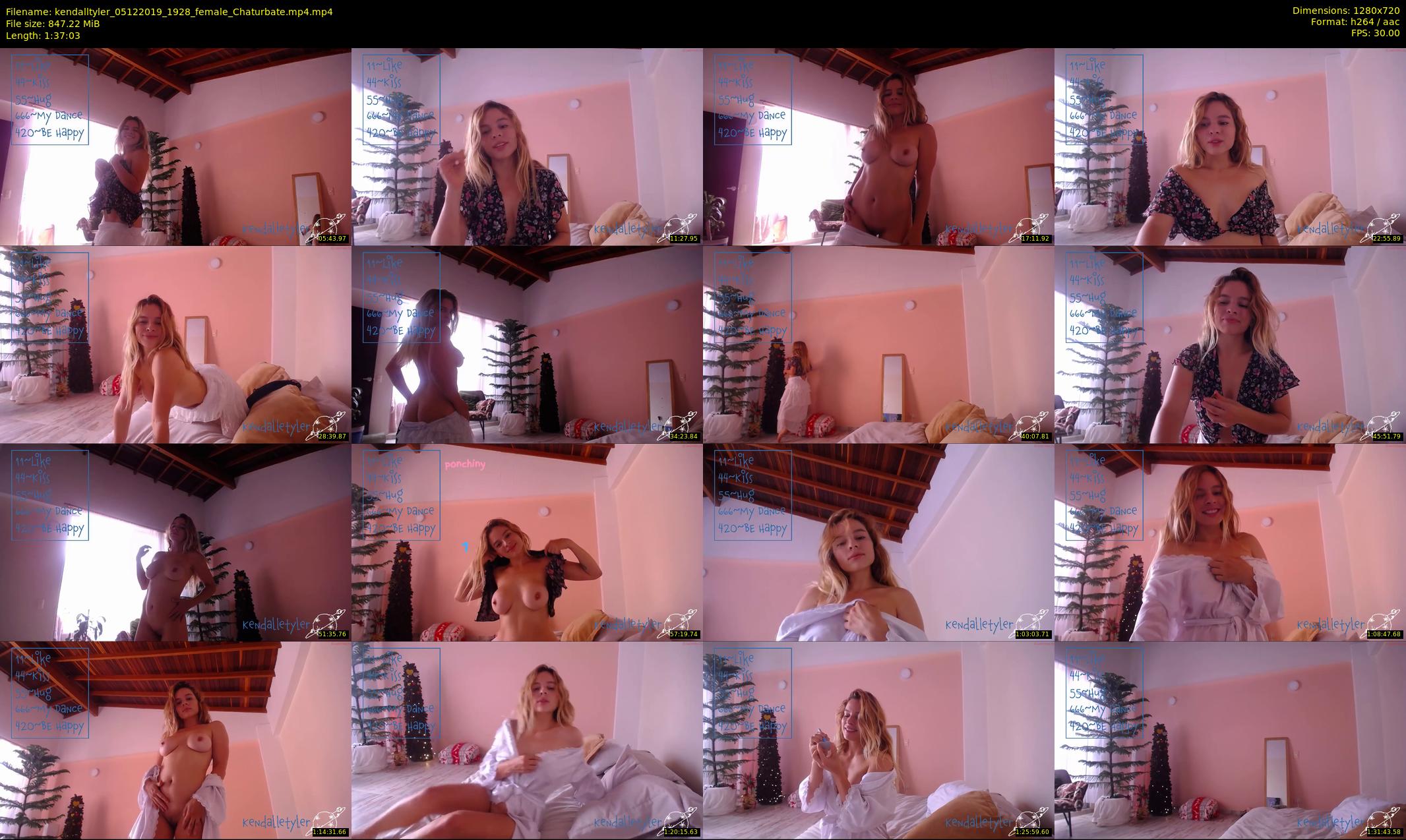 kendalltyler — 98 minute Chaturbate female cam show recording, 720p, Dec 5, 2019