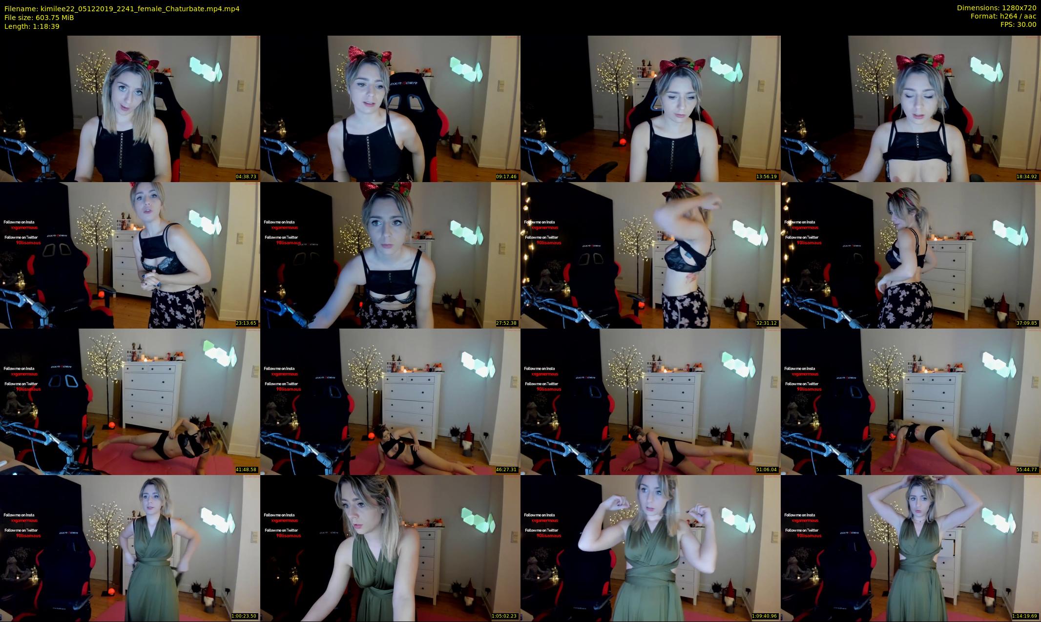 kimilee22 — 79 minute Chaturbate female cam show recording, 720p, Dec 5, 2019