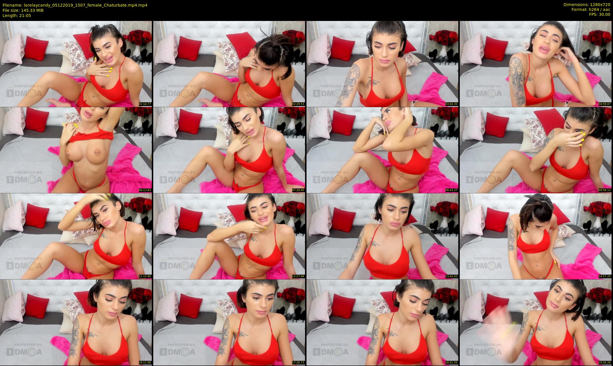 lorelaycandy — 22 minute Chaturbate female cam show recording, 720p, Dec 5, 2019