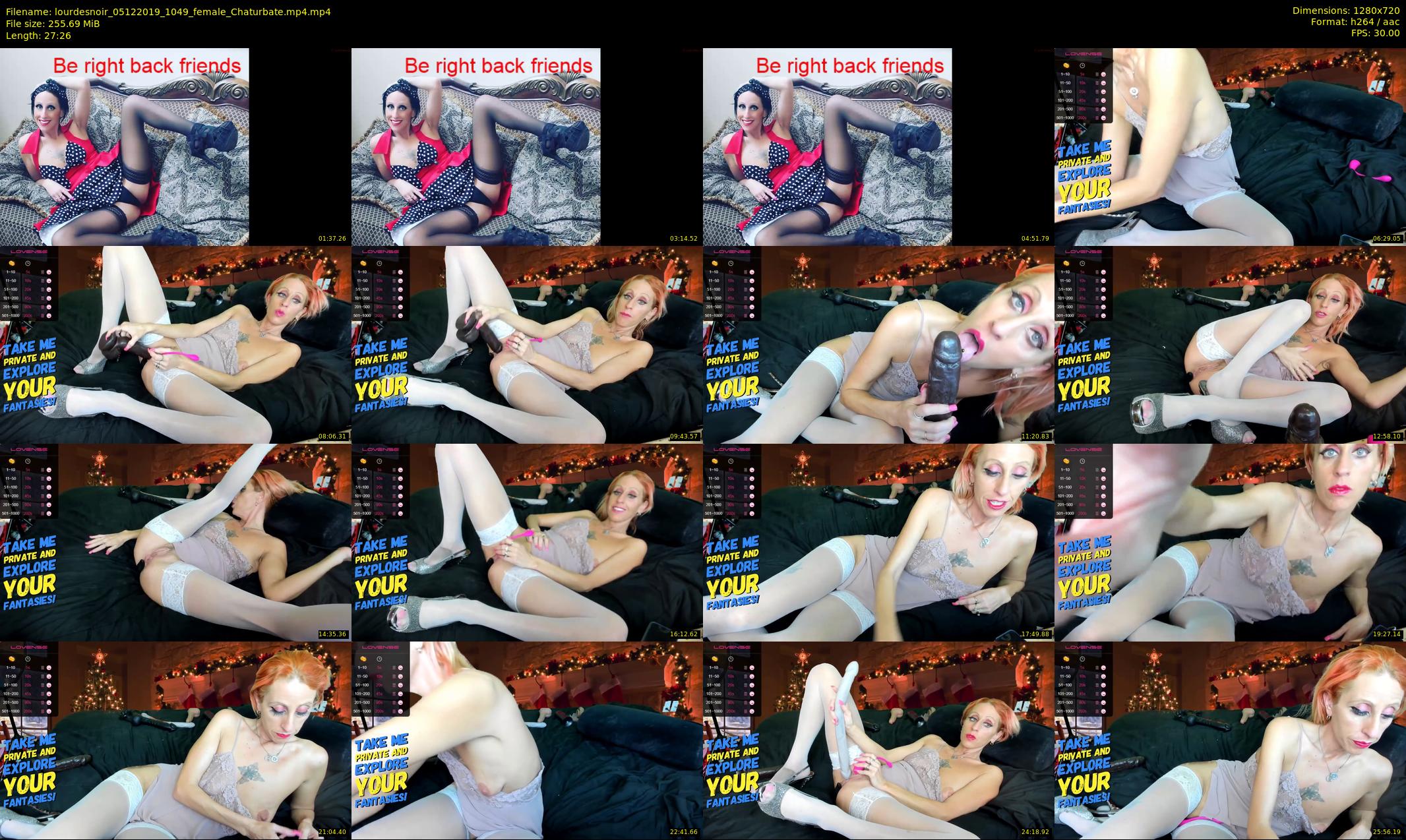 lourdesnoir — 28 minute Chaturbate female cam show recording, 720p, Dec 5, 2019