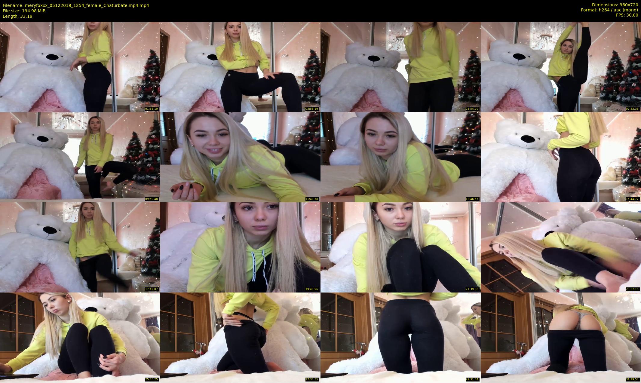 meryfoxxx — 34 minute Chaturbate female cam show recording, 720p, Dec 5, 2019