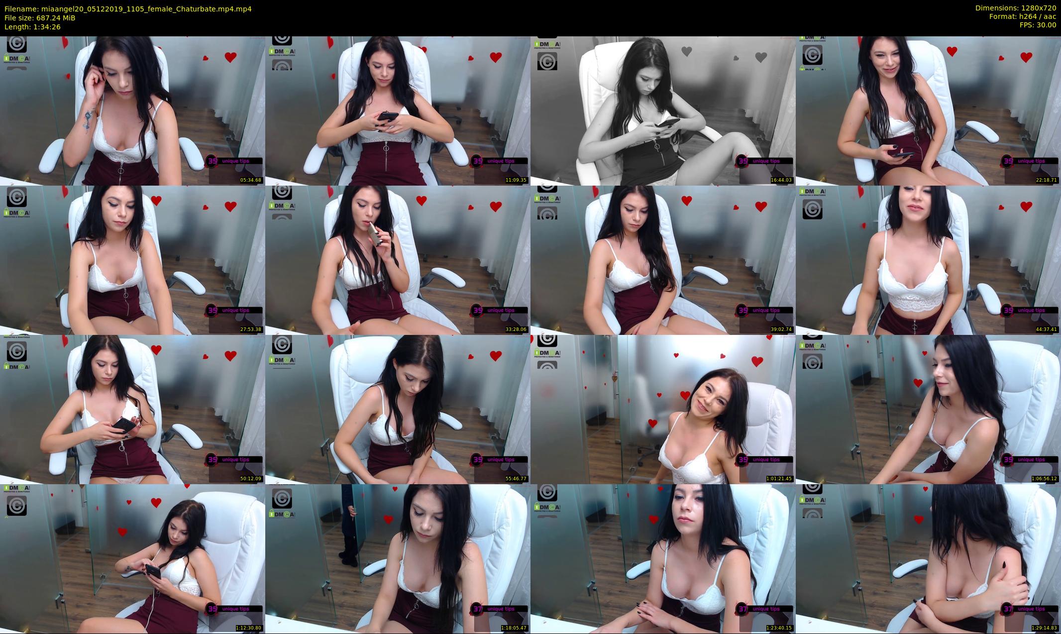 miaangel20 — 95 minute Chaturbate female cam show recording, 720p, Dec 5, 2019