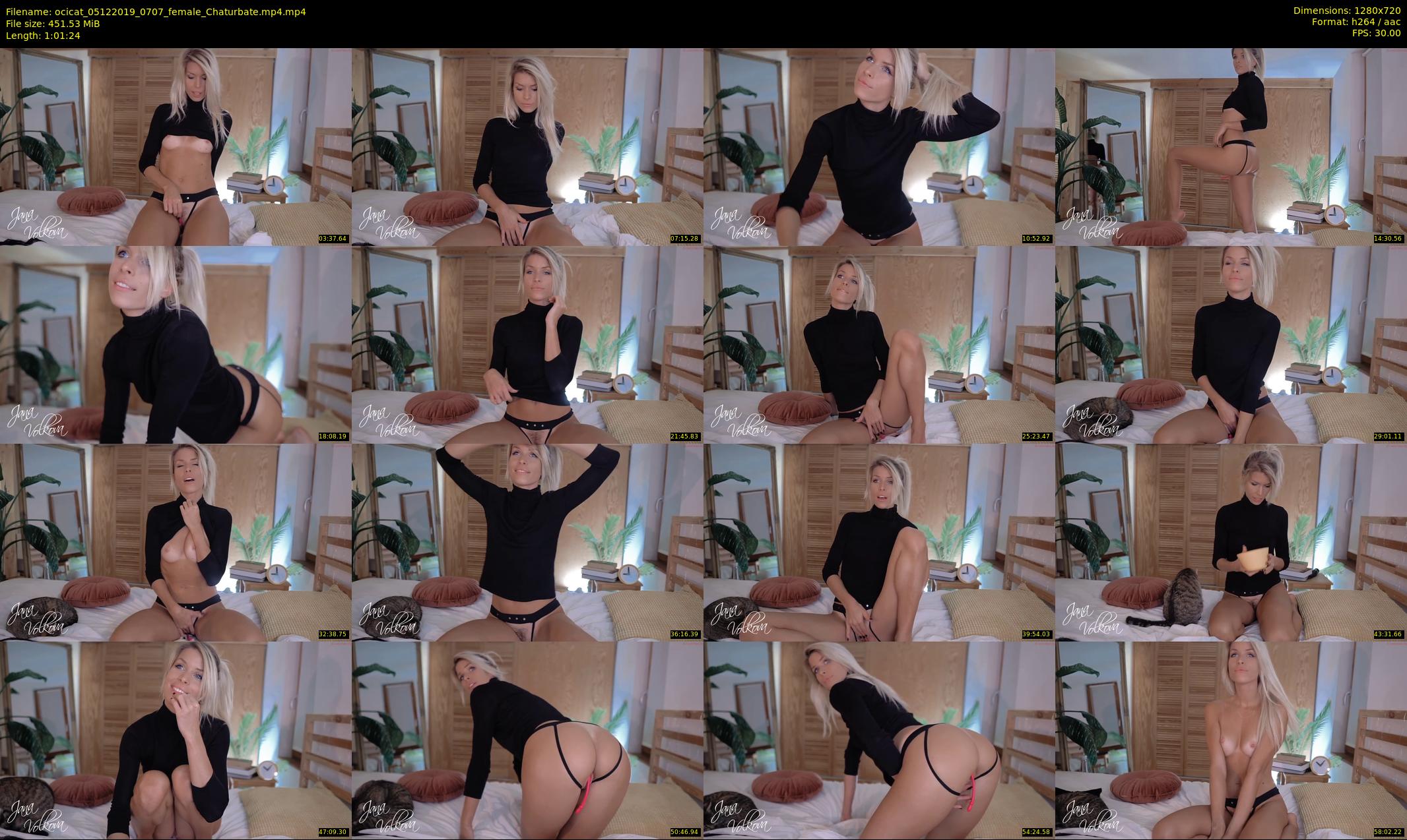 ocicat — 62 minute Chaturbate female cam show recording, 720p, Dec 5, 2019