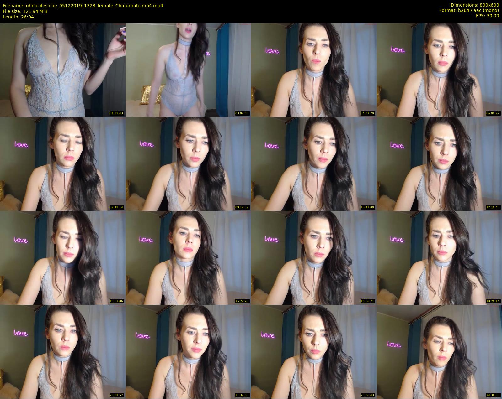 ohnicoleshine — 27 minute Chaturbate female cam show recording, 480p, Dec 5, 2019