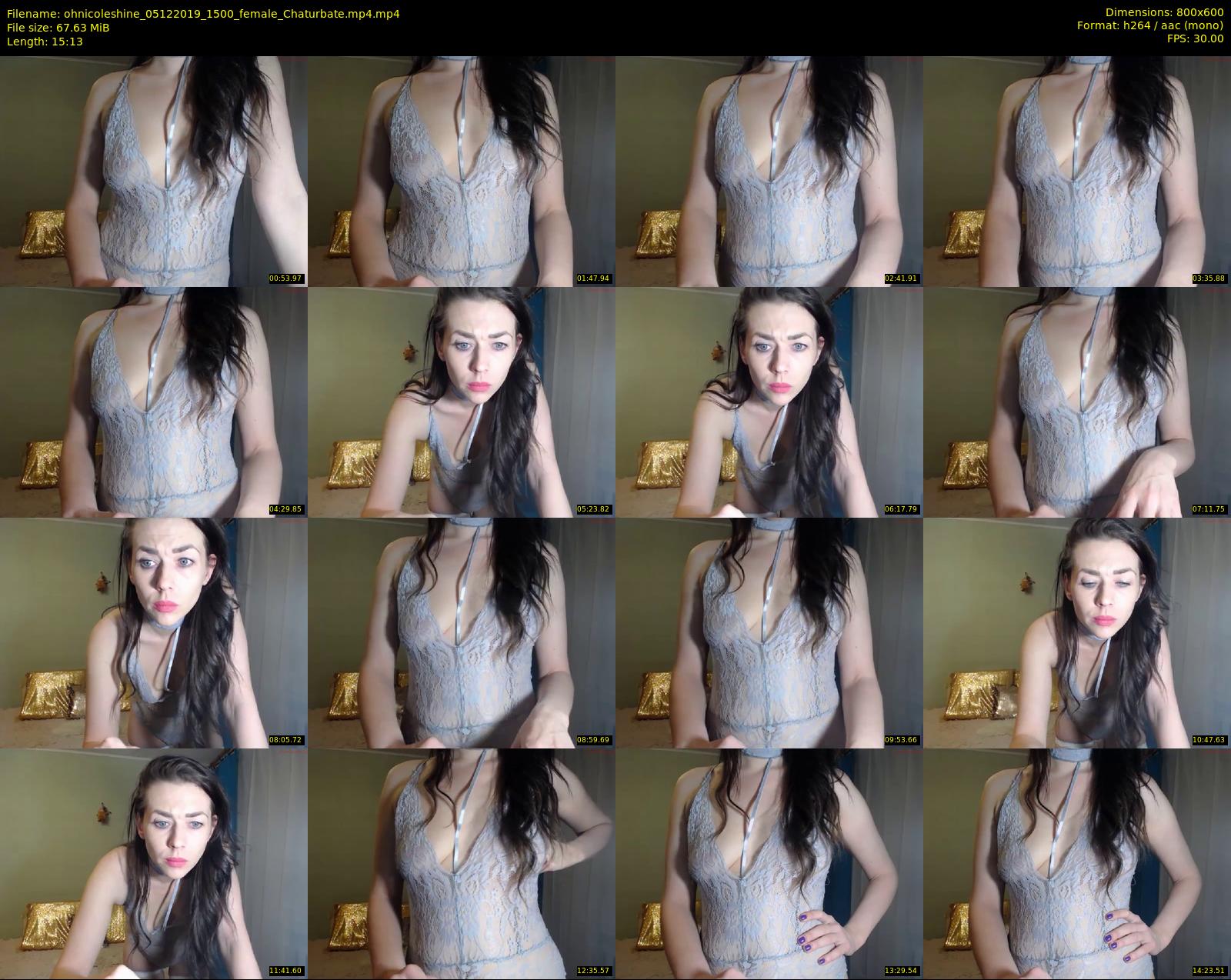 ohnicoleshine — 16 minute Chaturbate female cam show recording, 480p, Dec 5, 2019