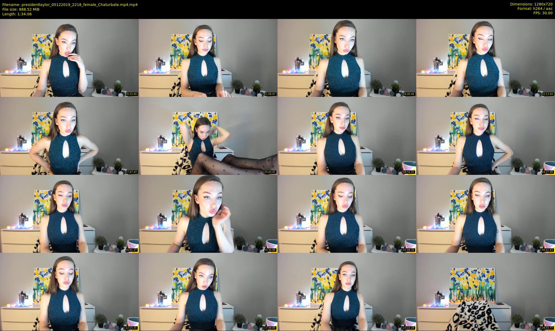 presidenttaylor — 95 minute Chaturbate female cam show recording, 720p, Dec 5, 2019