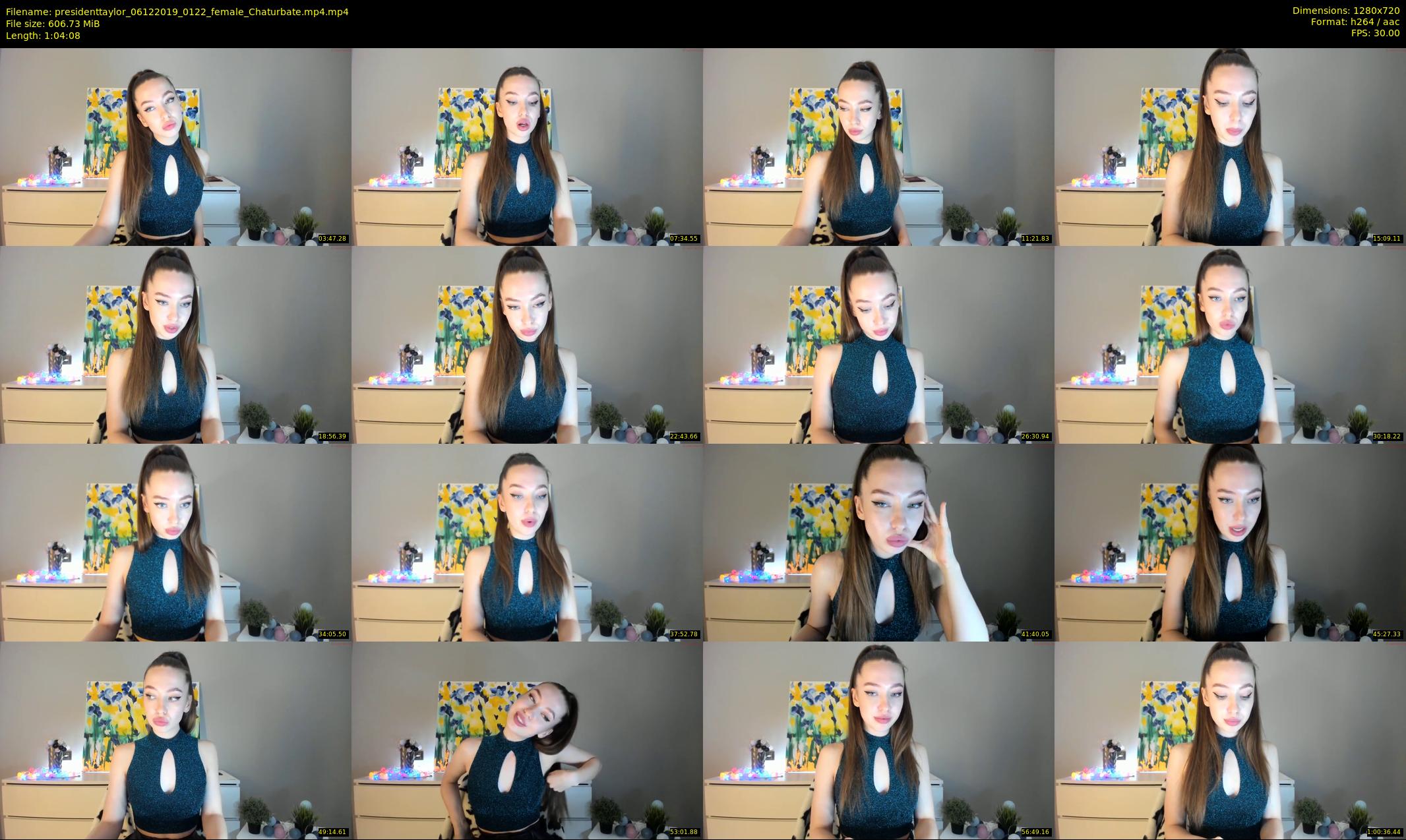 presidenttaylor — 65 minute Chaturbate female cam show recording, 720p, Dec 6, 2019