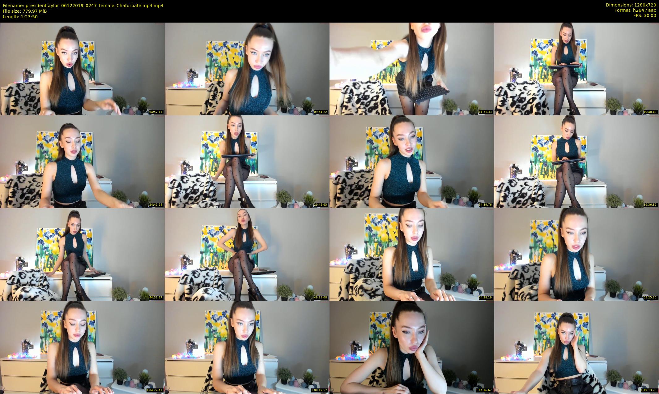 presidenttaylor — 84 minute Chaturbate female cam show recording, 720p, Dec 6, 2019
