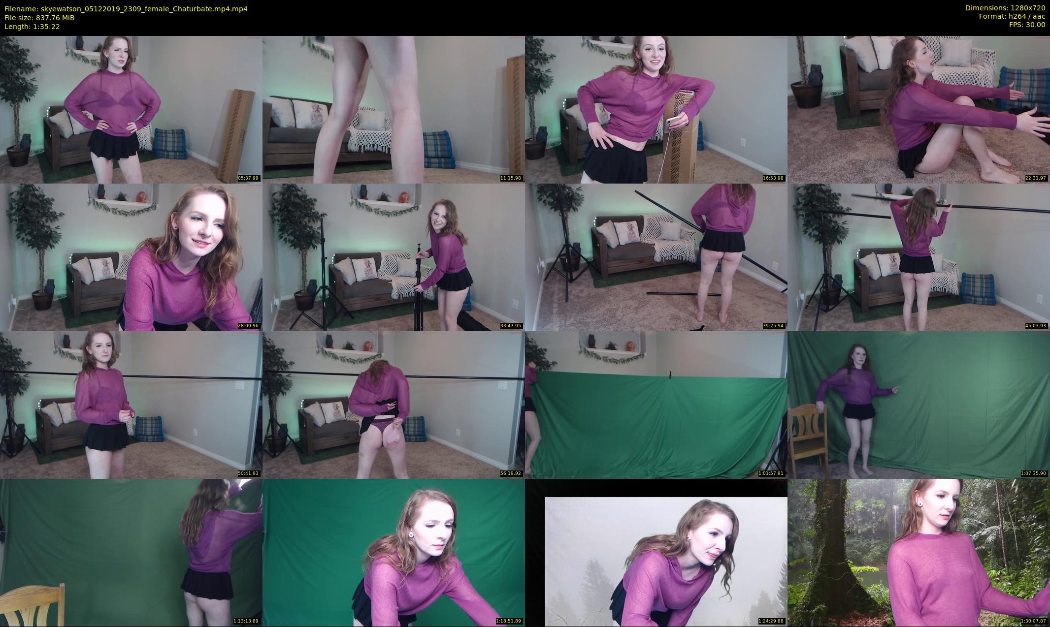 skyewatson — 96 minute Chaturbate female cam show recording, 720p, Dec 5, 2019