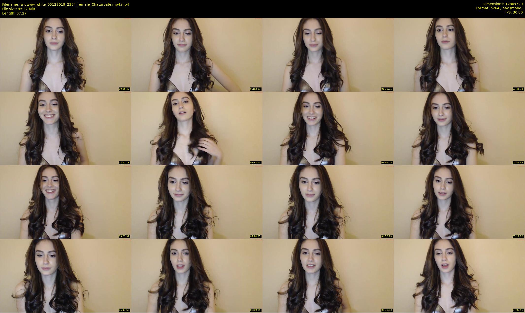 snowww_white — 8 minute Chaturbate female cam show recording, 720p, Dec 5, 2019