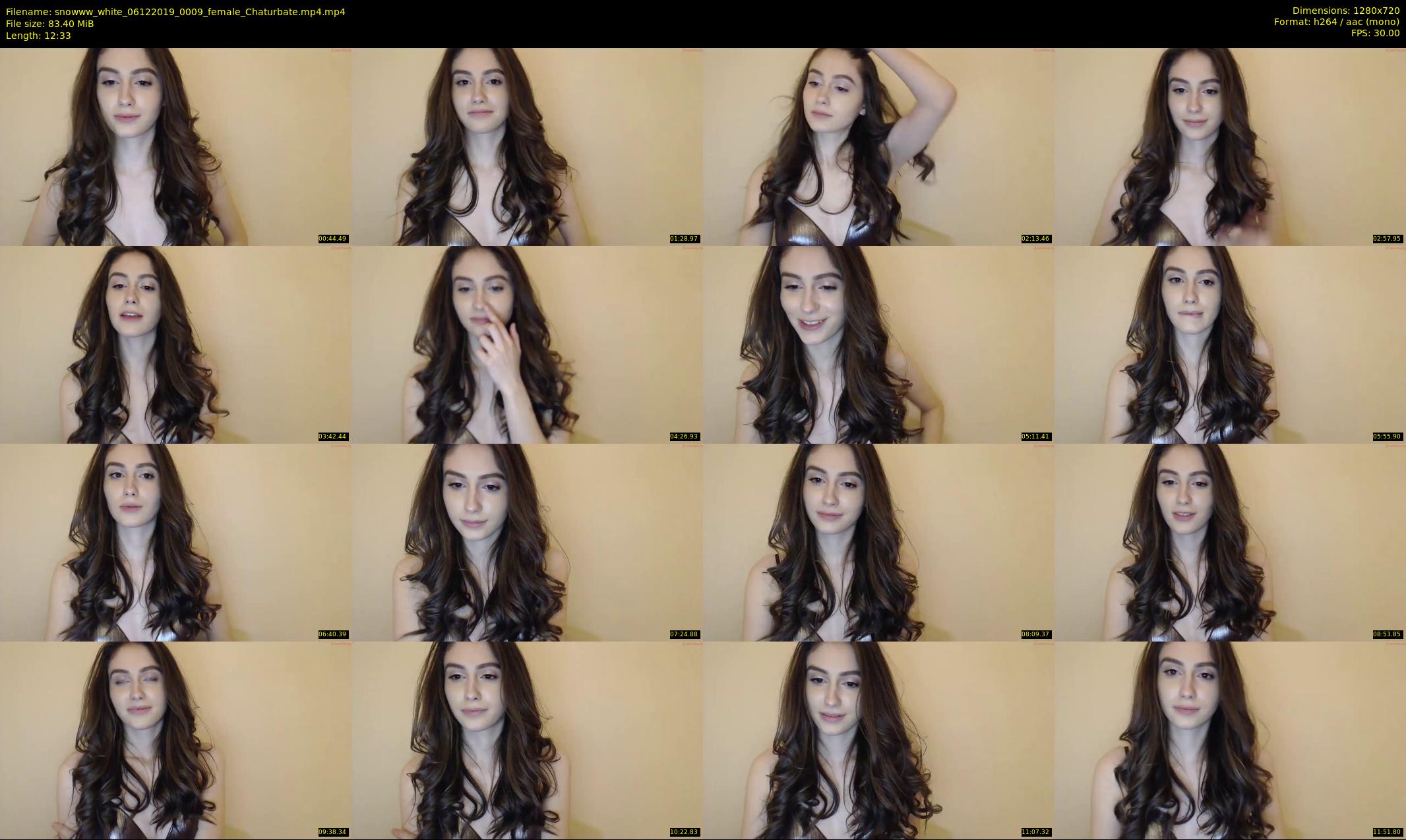 snowww_white — 13 minute Chaturbate female cam show recording, 720p, Dec 6, 2019
