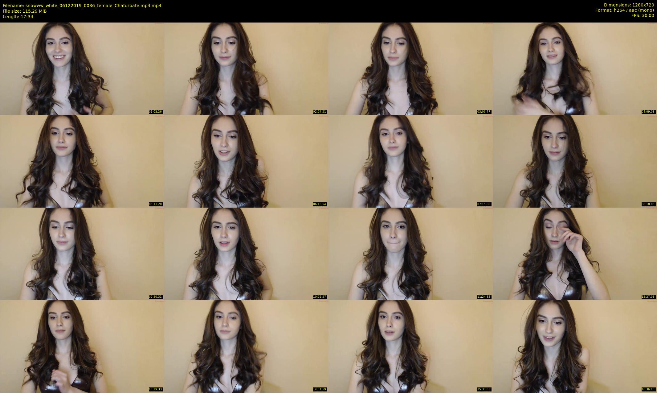 snowww_white — 18 minute Chaturbate female cam show recording, 720p, Dec 6, 2019