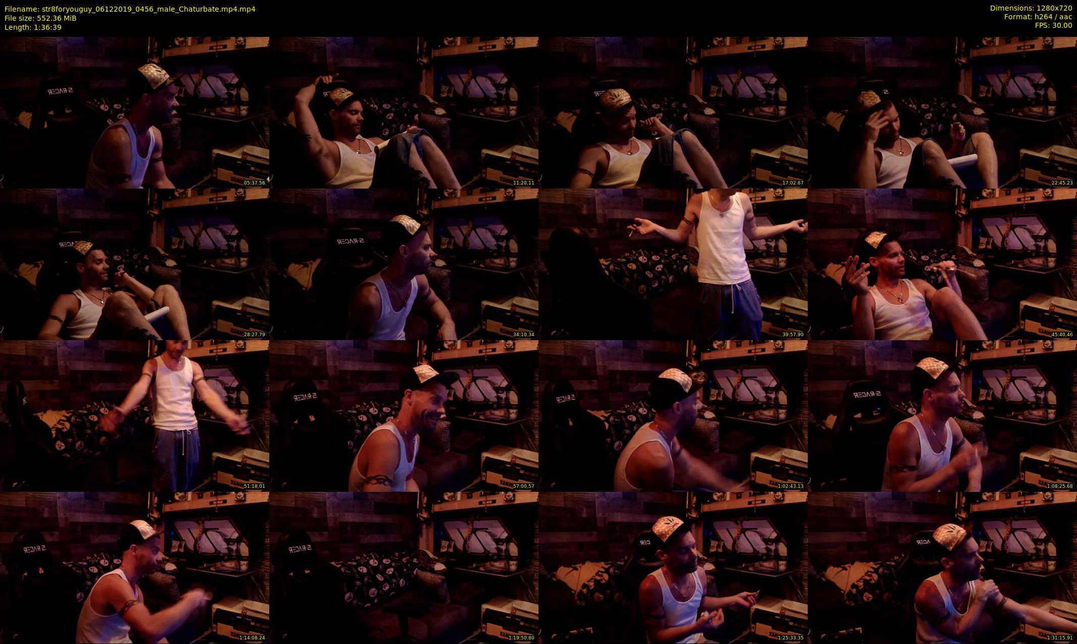 str8foryouguy — 97 minute Chaturbate male cam show recording, 720p, Dec 6, 2019