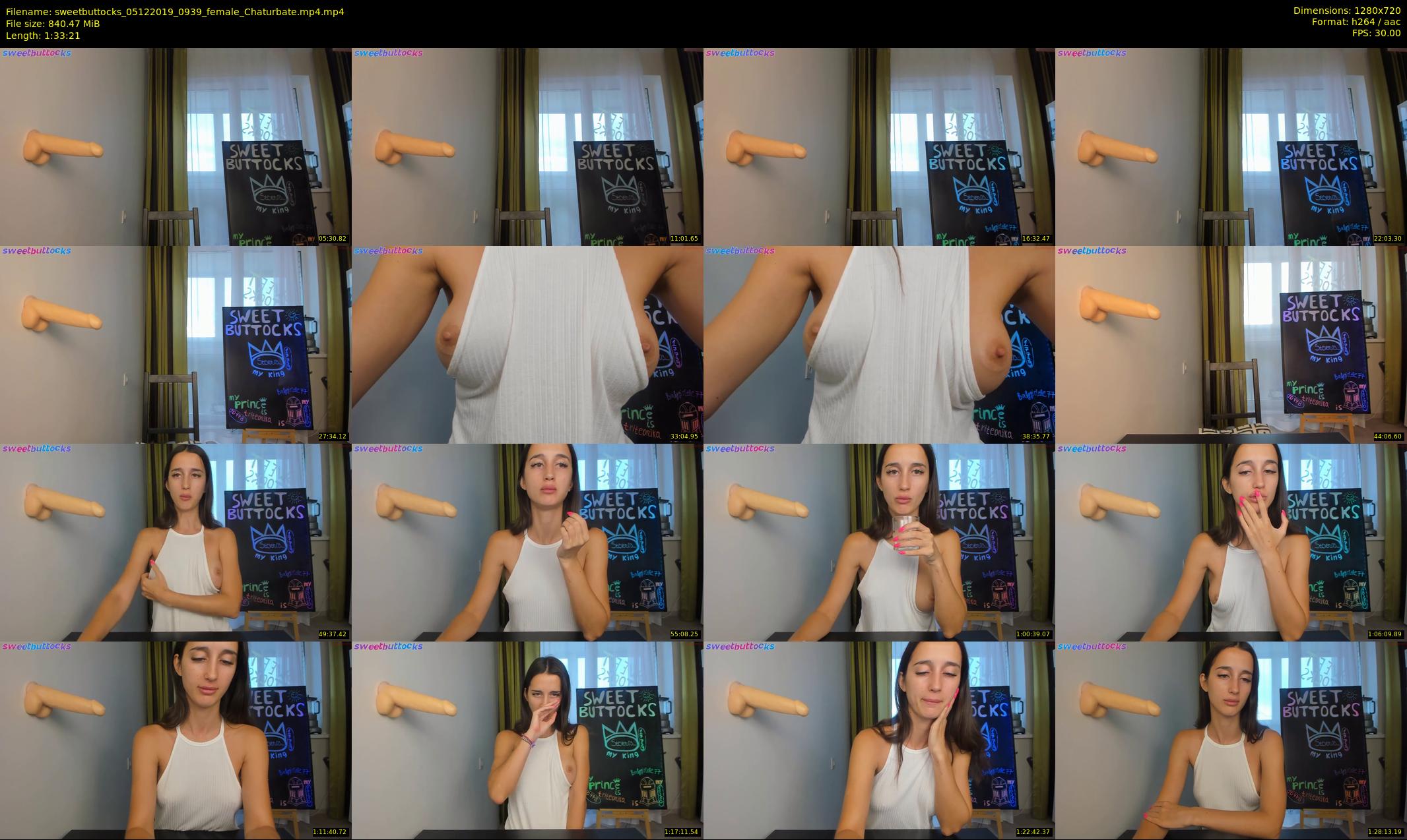 sweetbuttocks — 94 minute Chaturbate female cam show recording, 720p, Dec 5, 2019