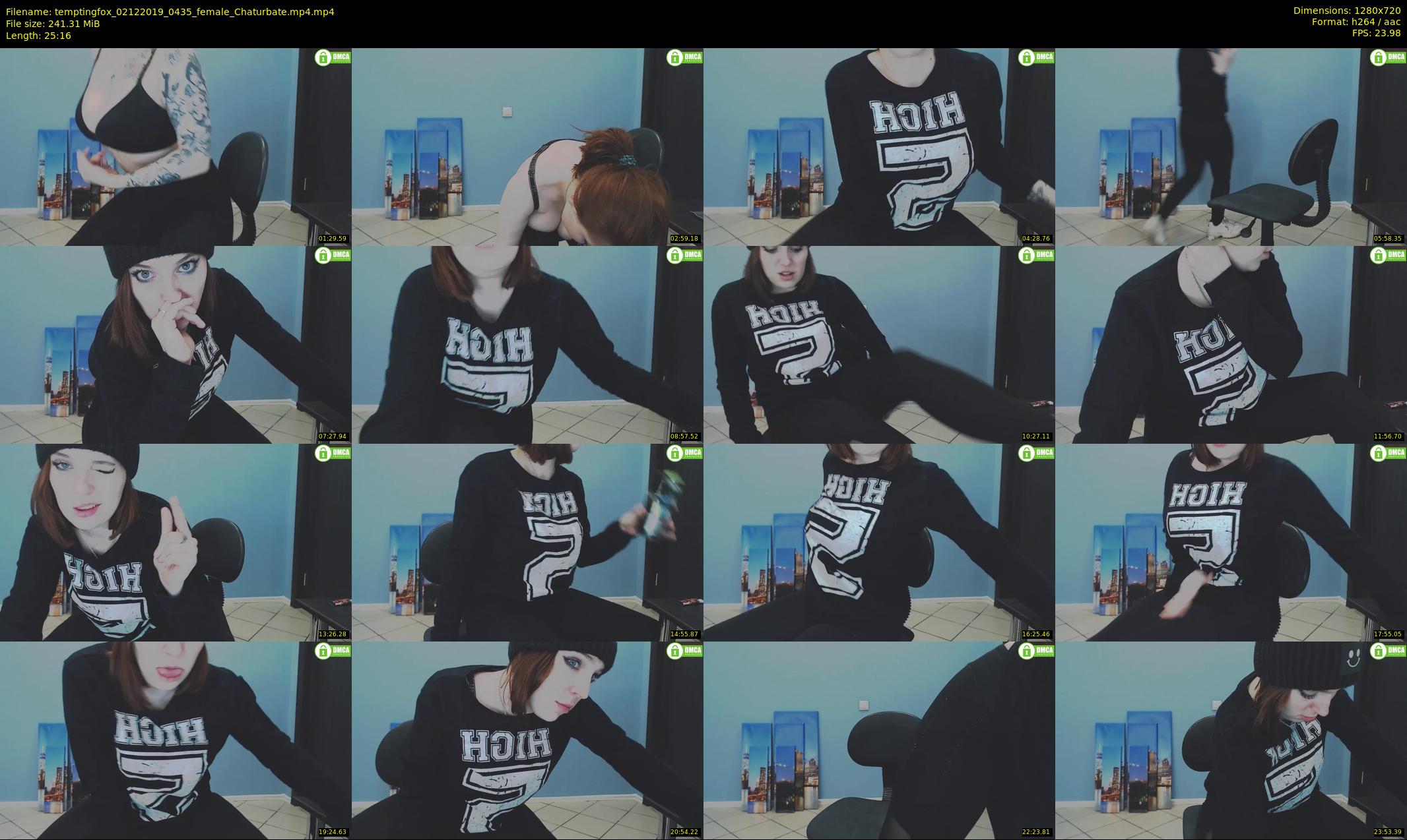 temptingfox — 26 minute Chaturbate female cam show recording, 720p, Dec 2, 2019