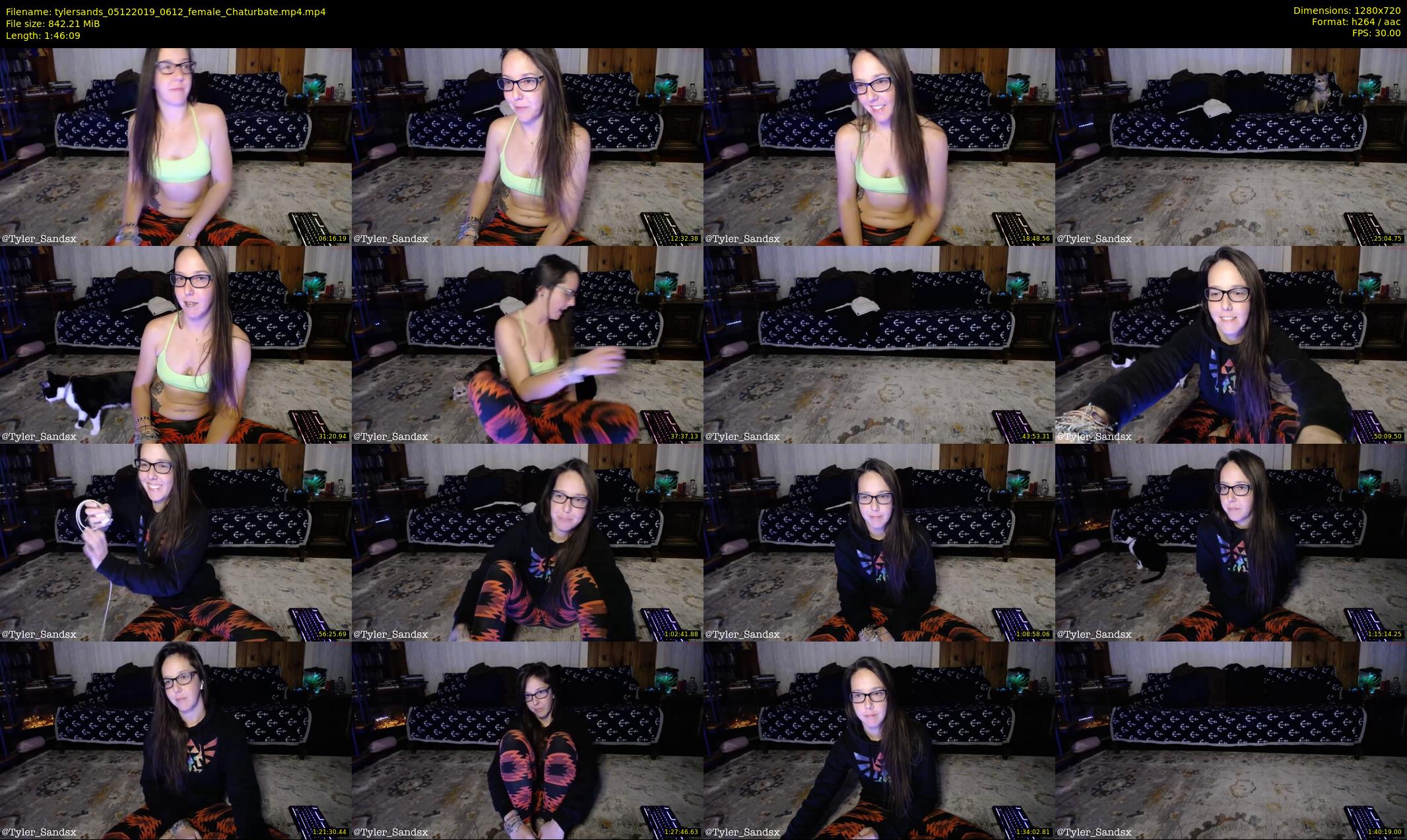 tylersands — 107 minute Chaturbate female cam show recording, 720p, Dec 5, 2019