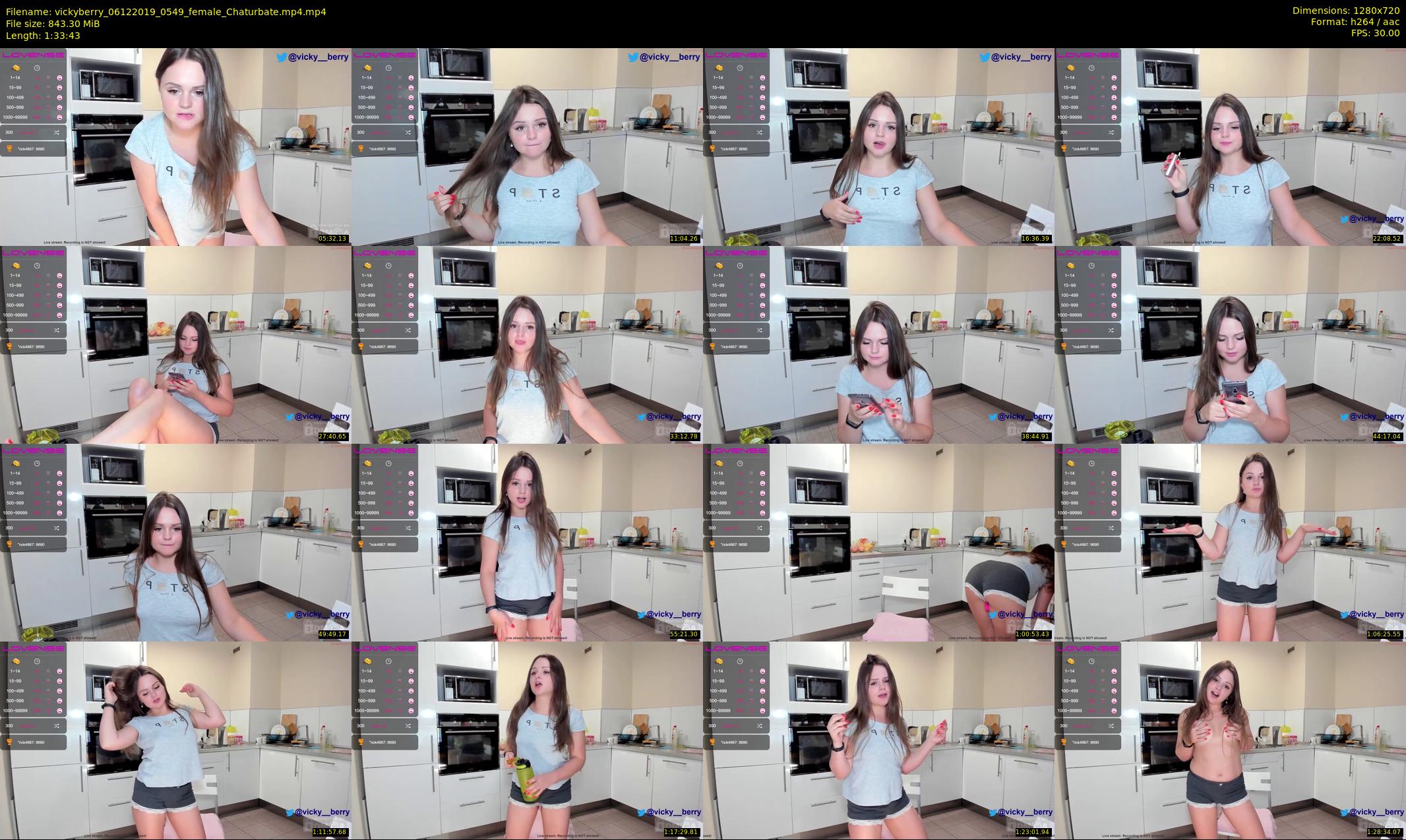 vickyberry — 94 minute Chaturbate female cam show recording, 720p, Dec 6, 2019
