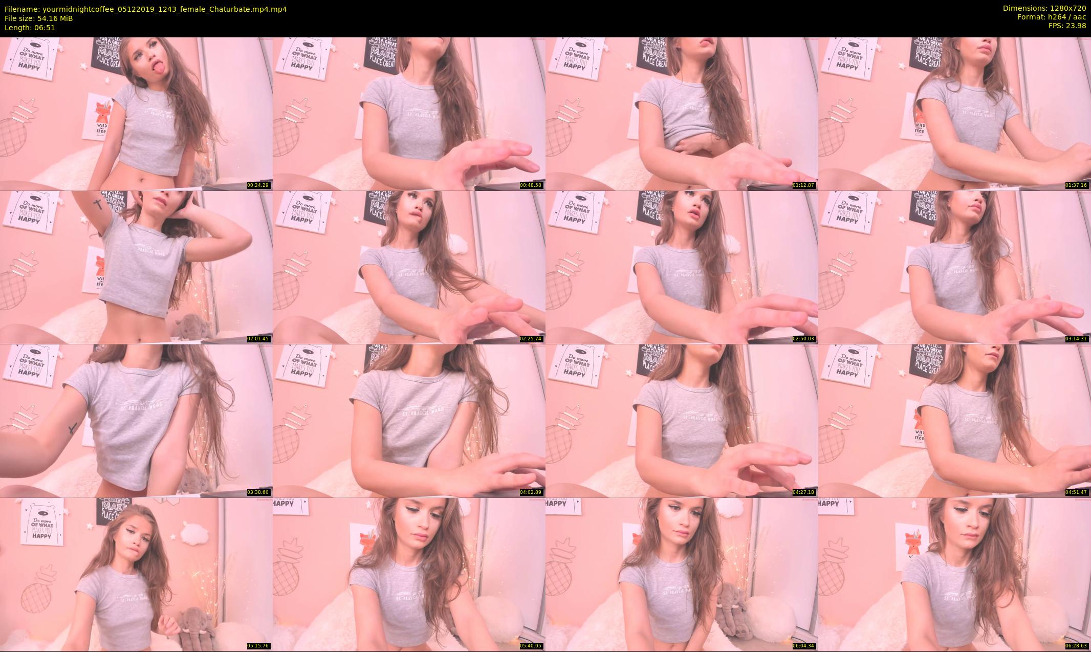 yourmidnightcoffee — 7 minute Chaturbate female cam show recording, 720p, Dec 5, 2019