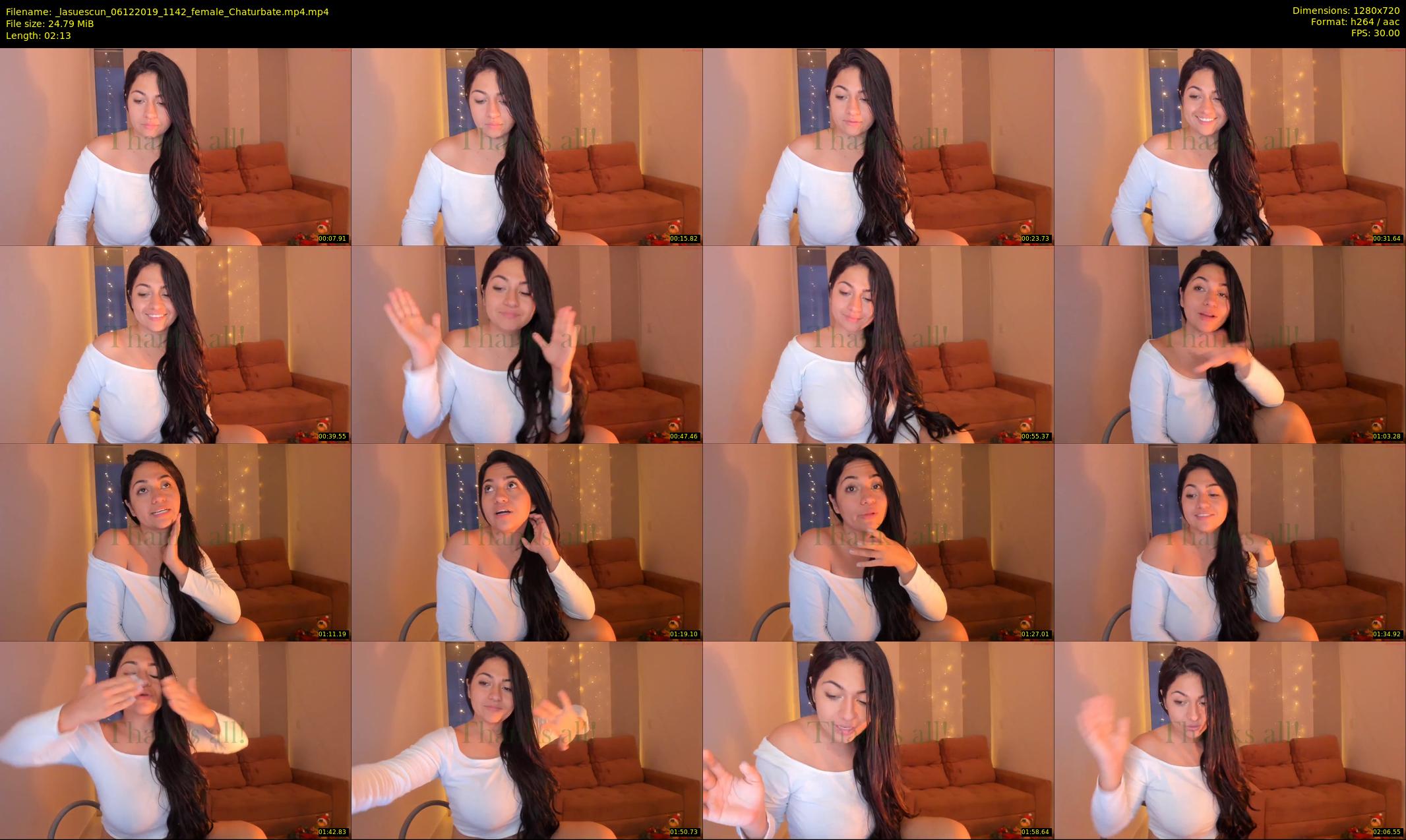 _lasuescun — 3 minute Chaturbate female cam show recording, 720p, Dec 6, 2019