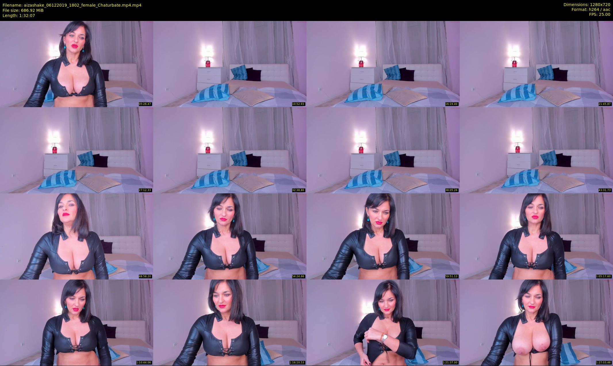 aizashake — 93 minute Chaturbate female cam show recording, 720p, Dec 6, 2019