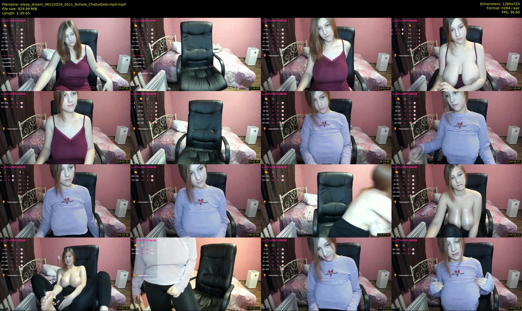 alexa_dream — 96 minute Chaturbate female cam show recording, 720p, Dec 6, 2019