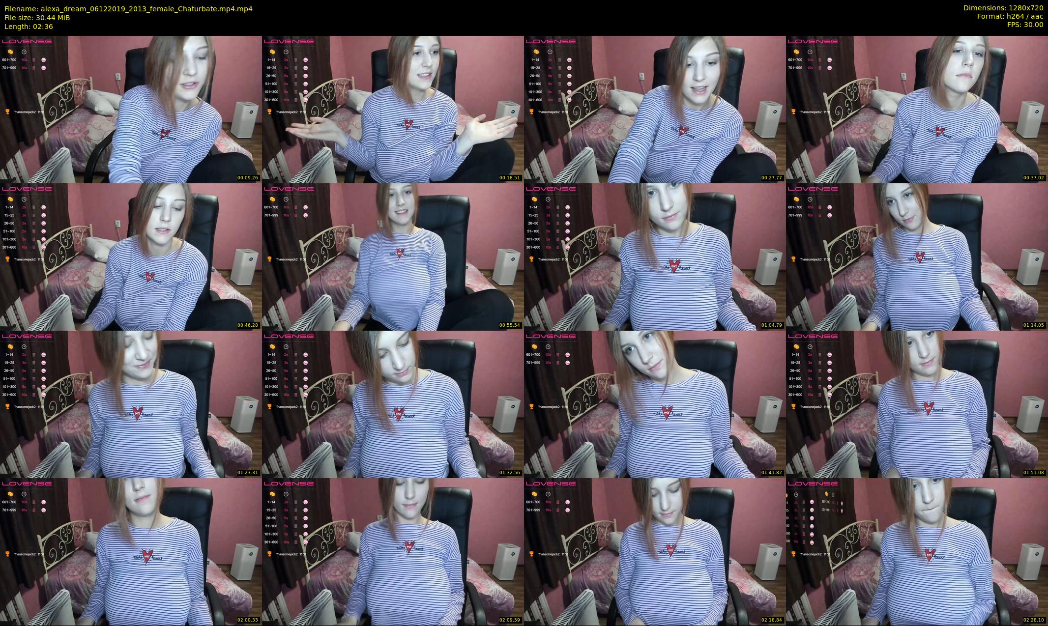 alexa_dream — 3 minute Chaturbate female cam show recording, 720p, Dec 6, 2019