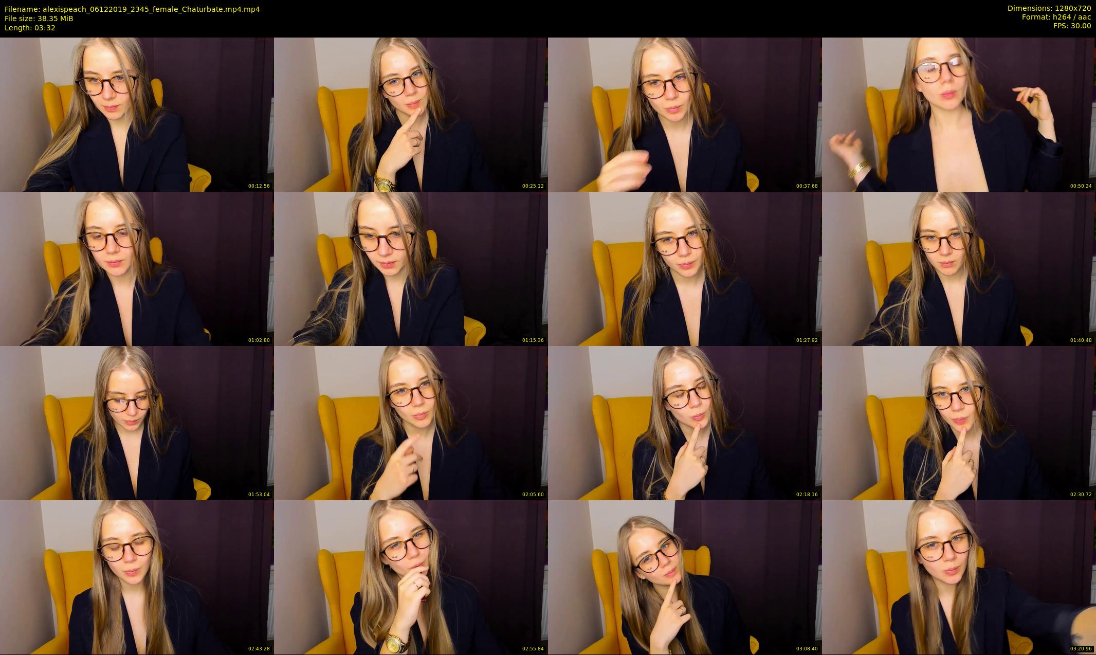 alexispeach — 4 minute Chaturbate female cam show recording, 720p, Dec 6, 2019