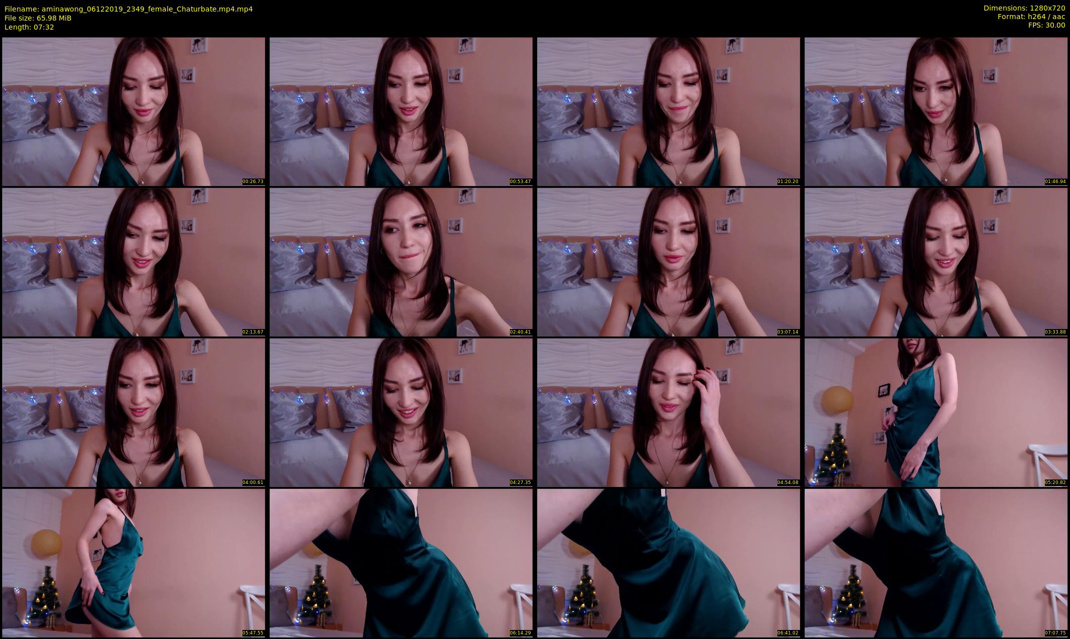 aminawong — 8 minute Chaturbate female cam show recording, 720p, Dec 6, 2019