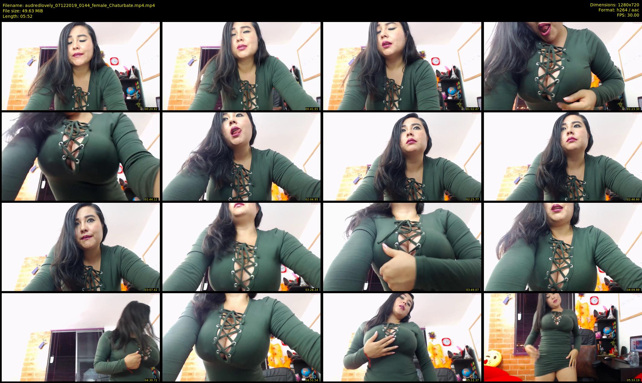 audredlovely — 6 minute Chaturbate female cam show recording, 720p, Dec 7, 2019