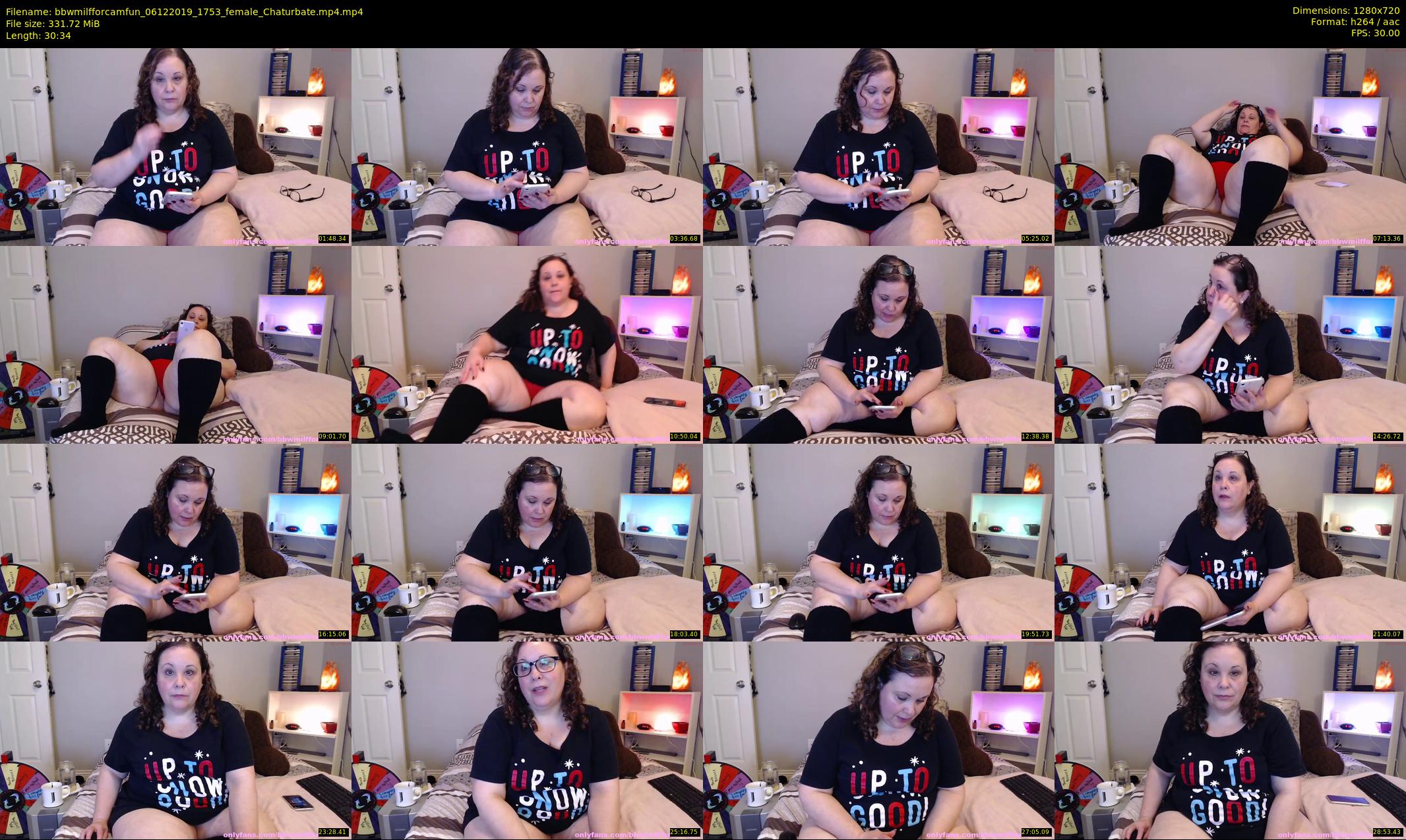 bbwmilfforcamfun — 31 minute Chaturbate female cam show recording, 720p, Dec 6, 2019