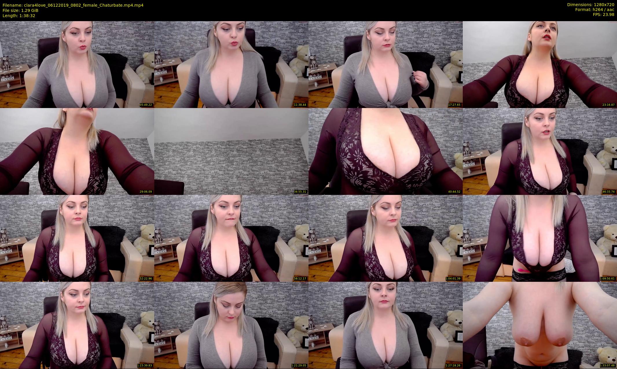 clara4love — 99 minute Chaturbate female cam show recording, 720p, Dec 6, 2019